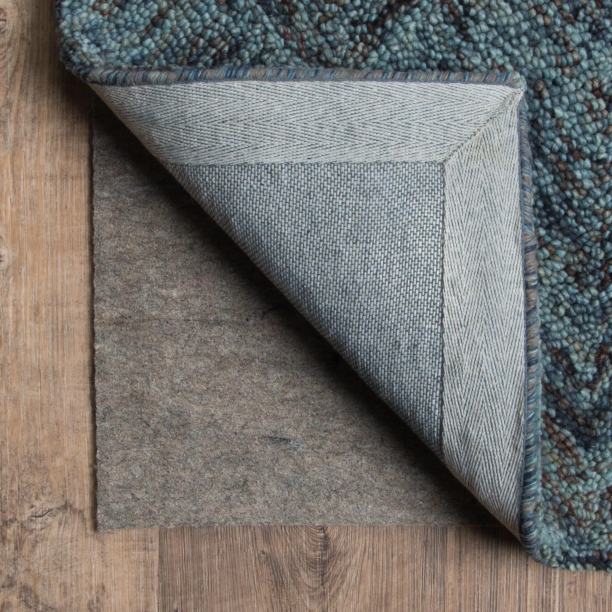Vista Home Reverisble Cusioned Multi-Surface Indoor Rug Pad. - Grey