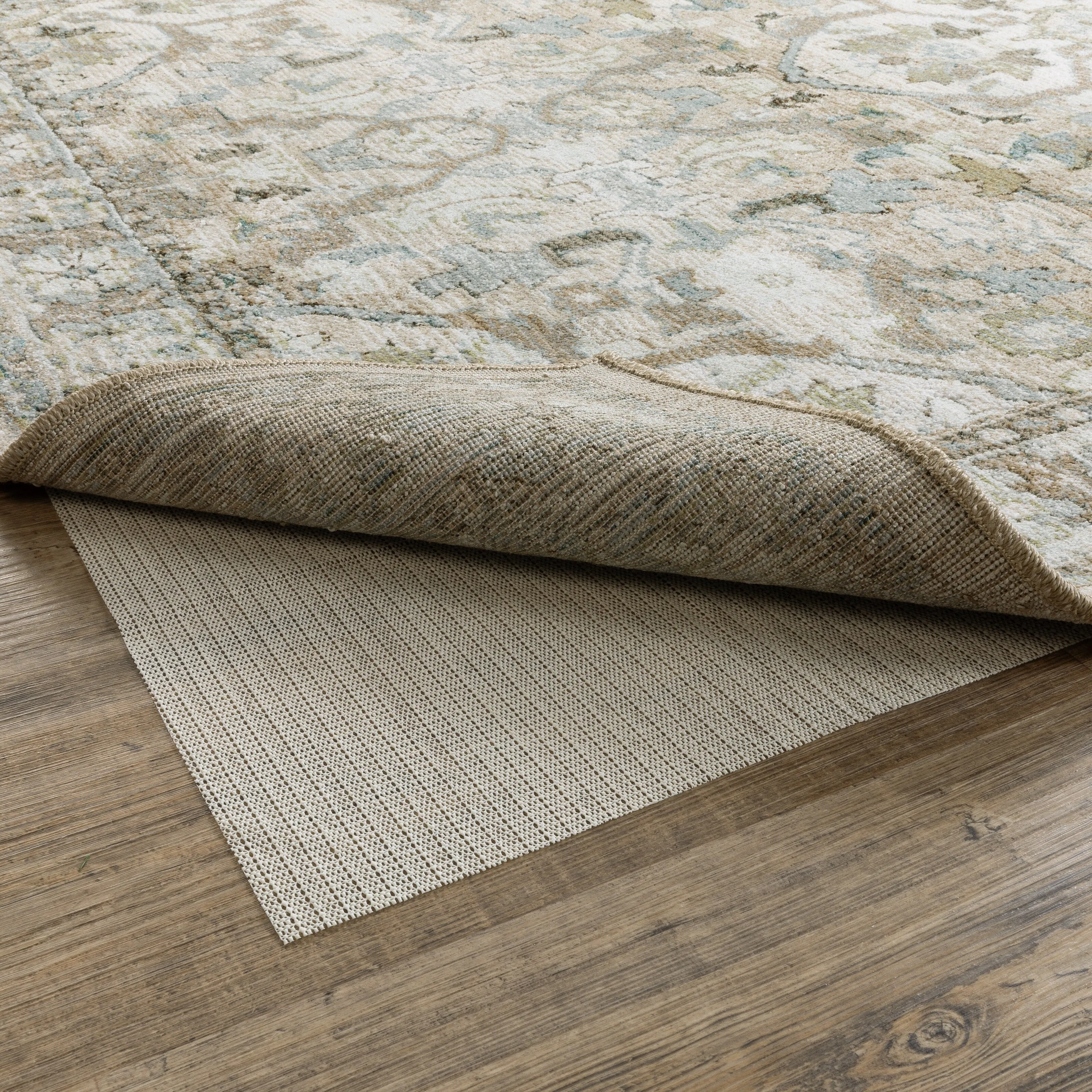 Vista Home Sure Hold White PVC-Coated Knit Polyester Rug Pad - Off-White