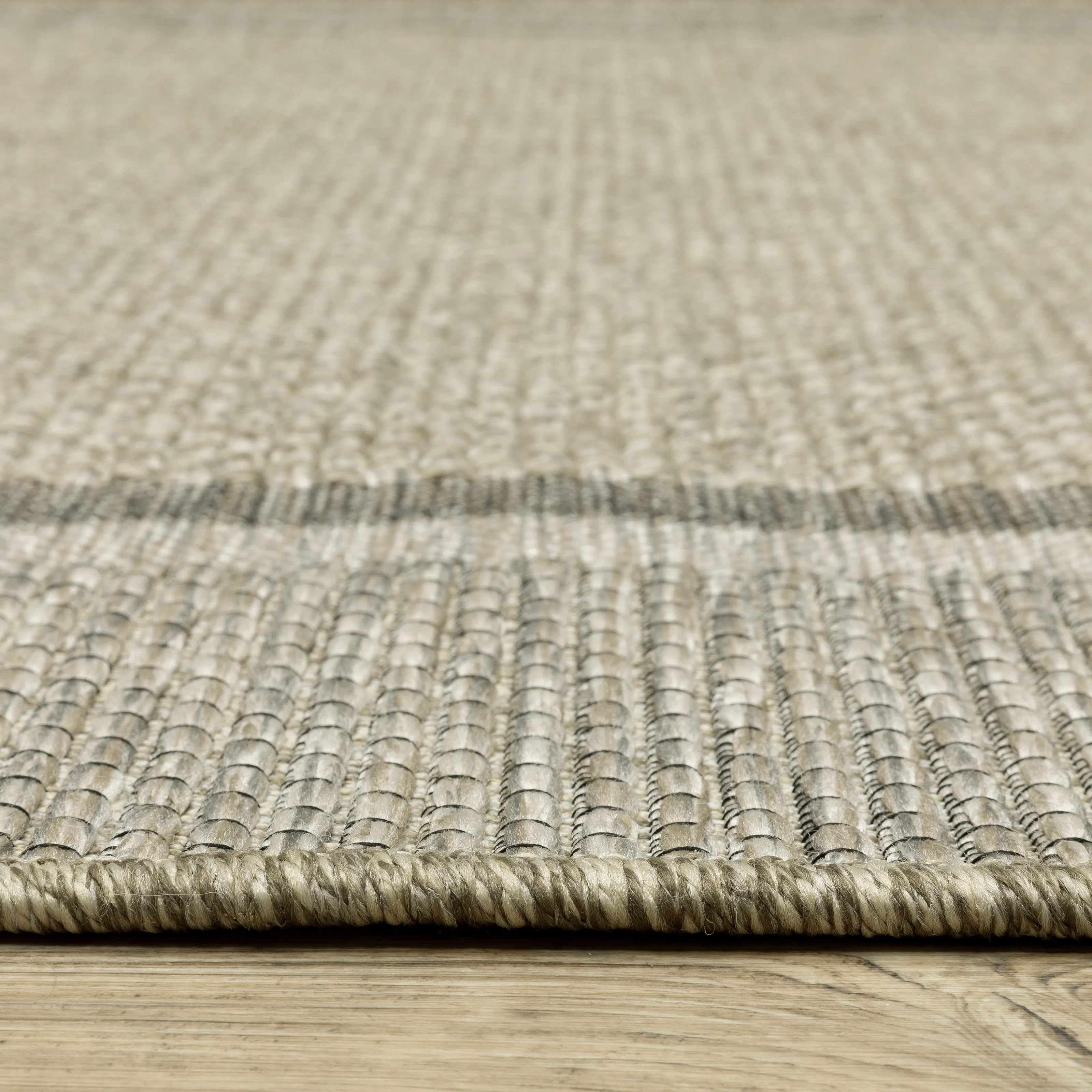 Vista Home Tangelo Bordered Tan/Black Ultimate Performance Area Rug