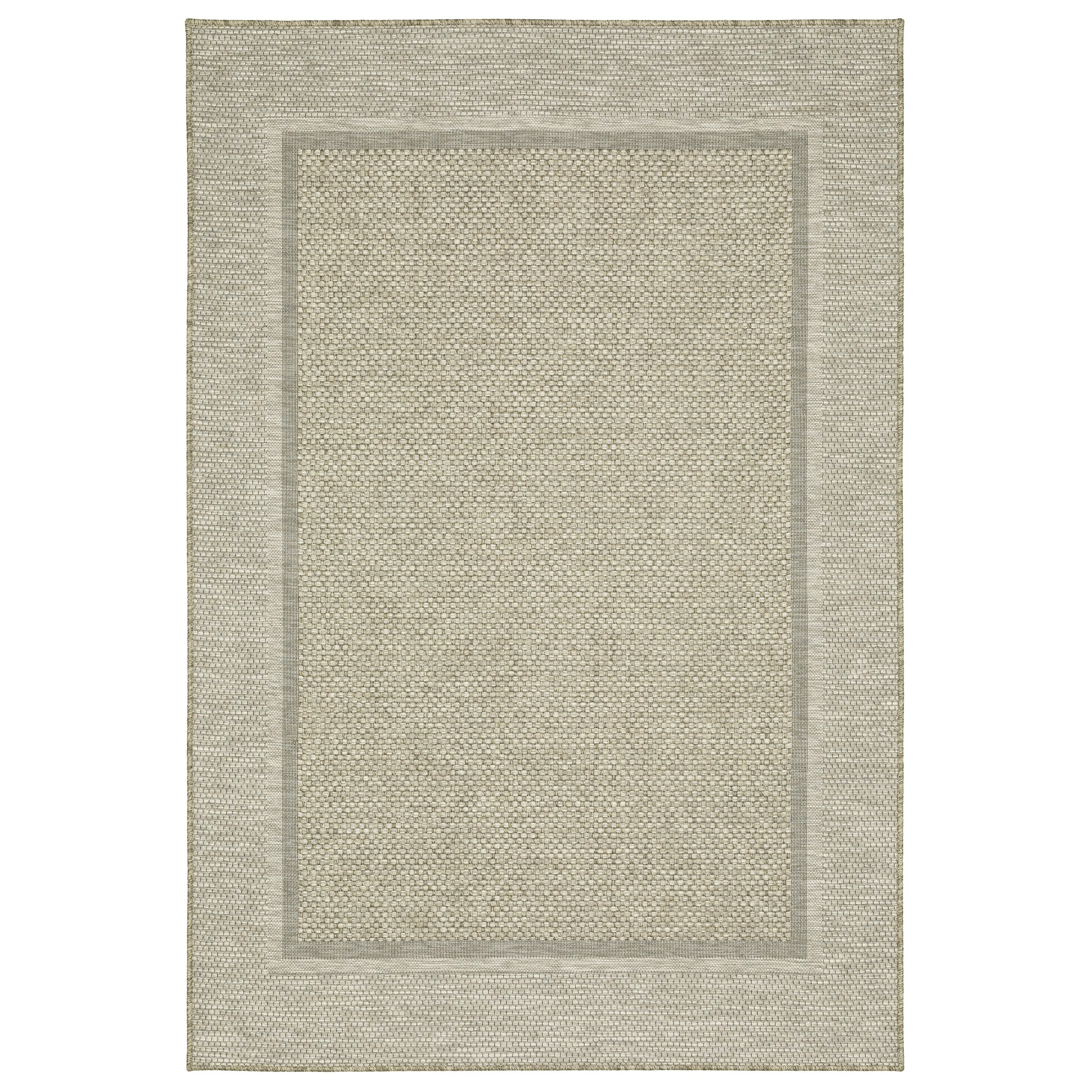 Vista Home Tangelo Bordered Tan/Black Ultimate Performance Area Rug