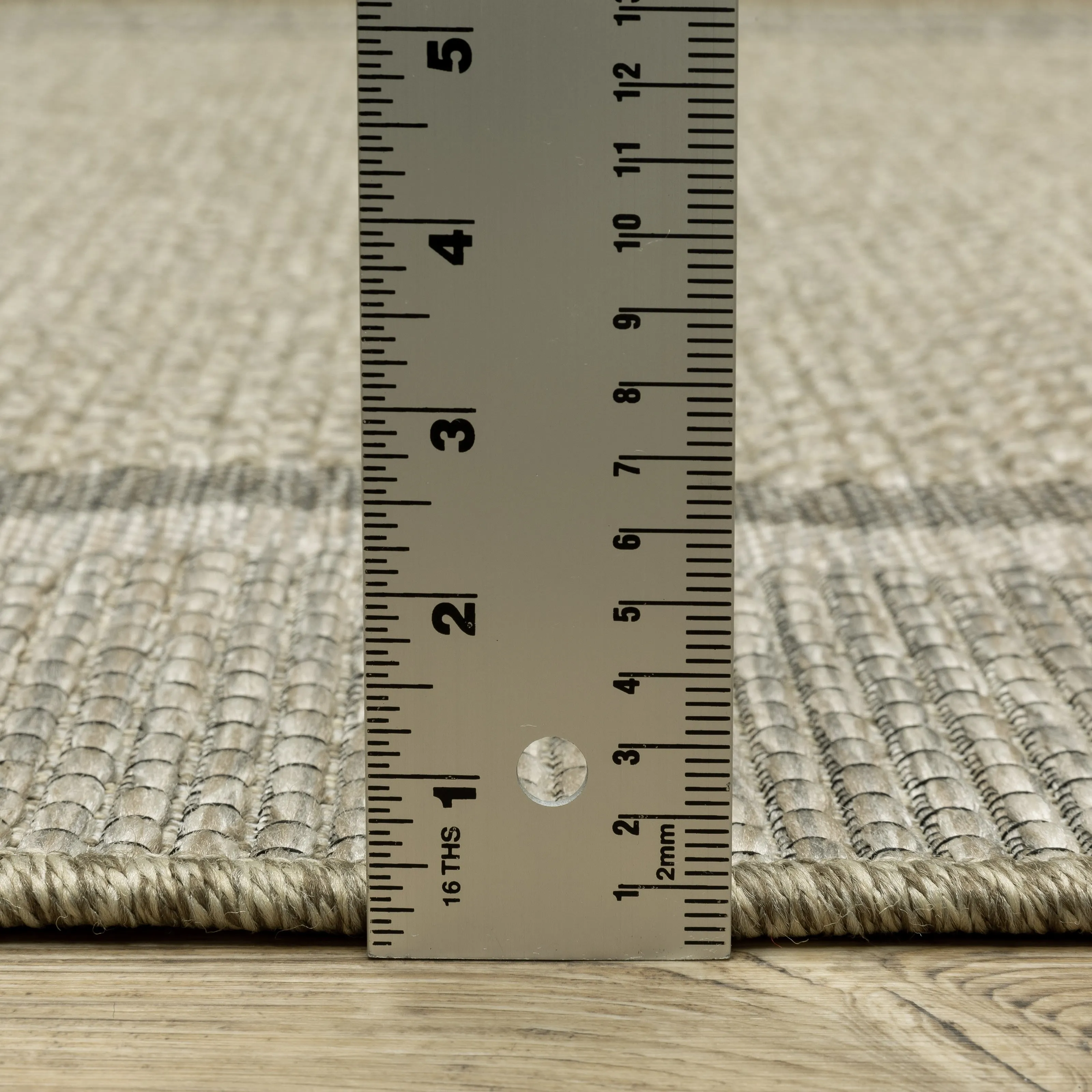 Vista Home Tangelo Bordered Tan/Black Ultimate Performance Area Rug