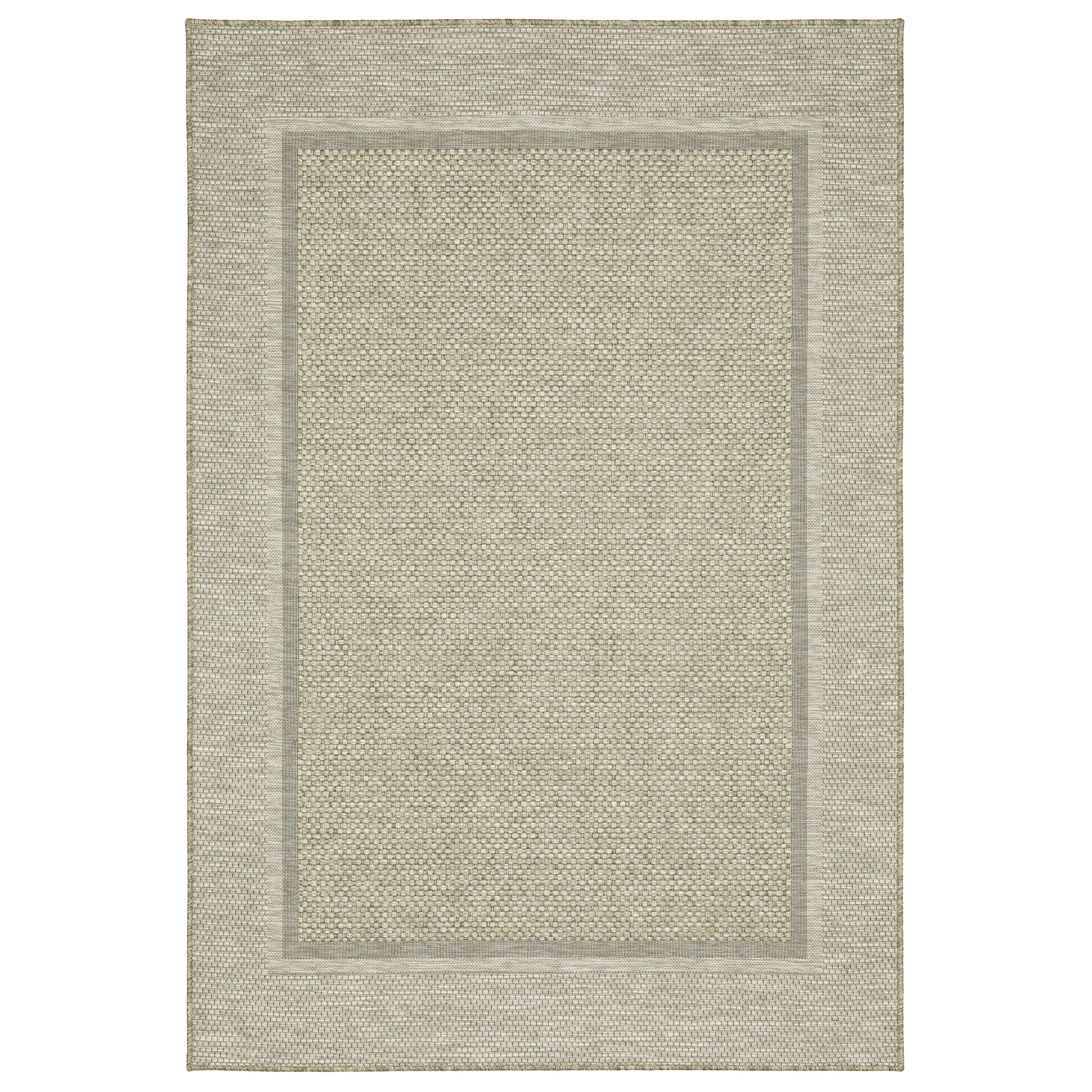 Vista Home Tangelo Bordered Tan/Black Ultimate Performance Area Rug