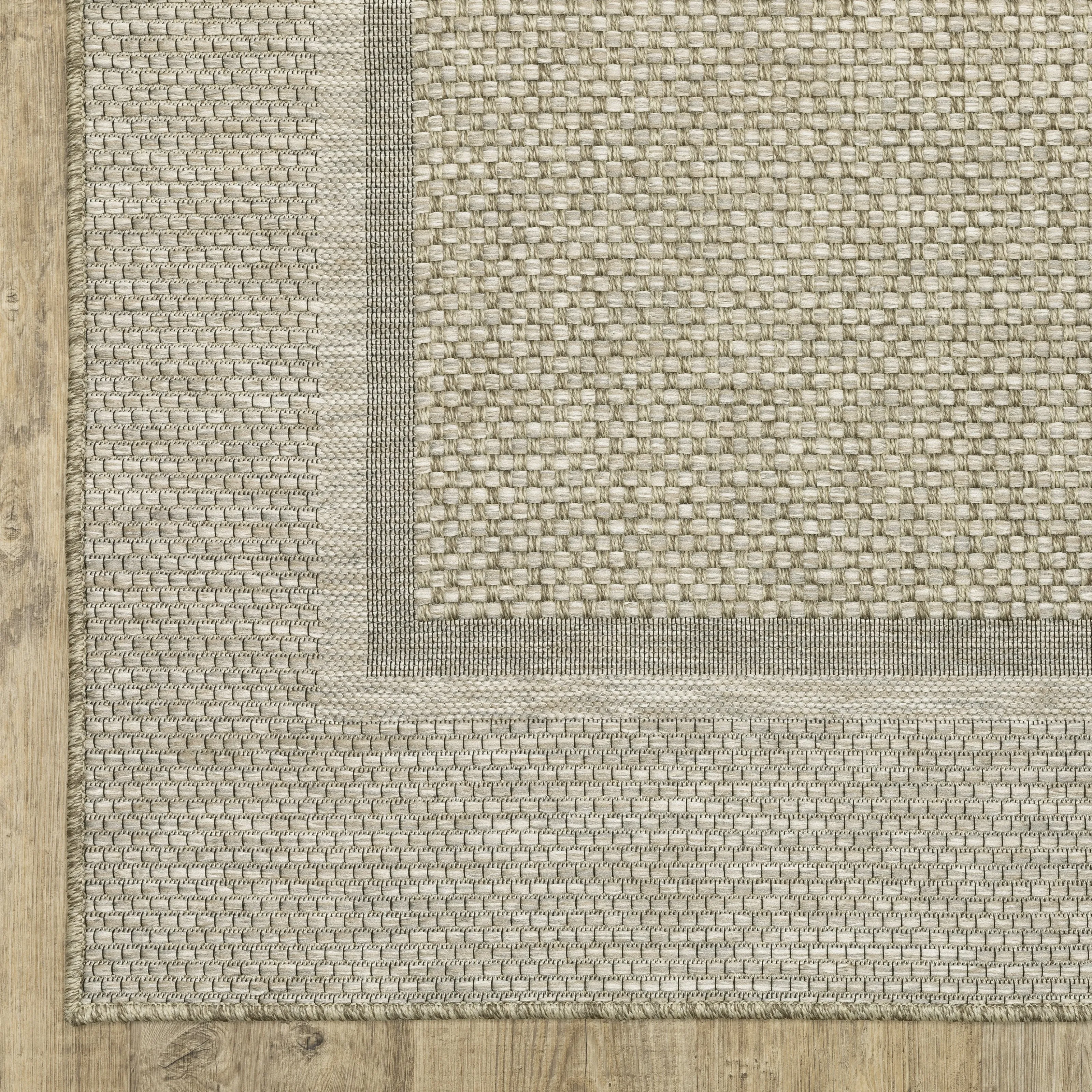 Vista Home Tangelo Bordered Tan/Black Ultimate Performance Area Rug