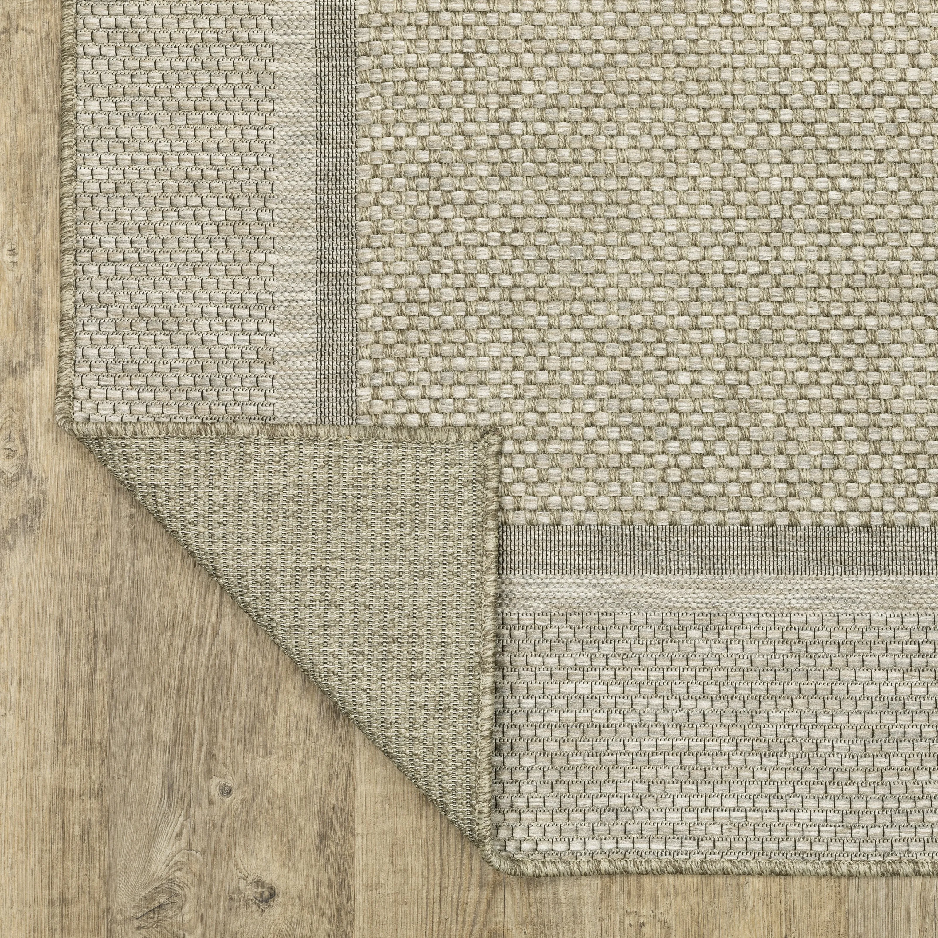 Vista Home Tangelo Bordered Tan/Black Ultimate Performance Area Rug