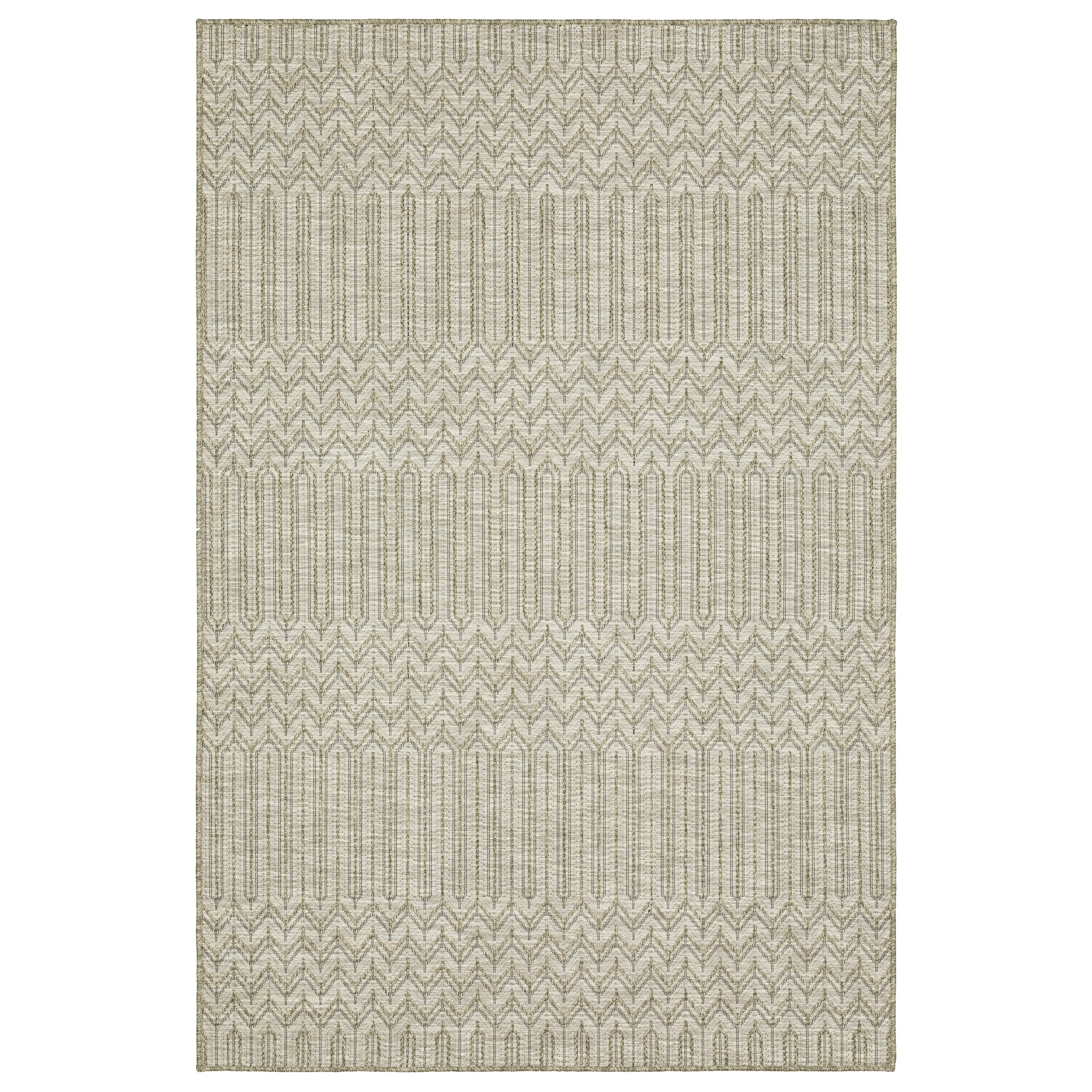 Vista Home Tangelo Geometric Tan/ Black Ultimate Performance Area Rug