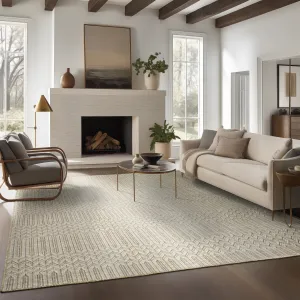 Vista Home Tangelo Geometric Tan/ Black Ultimate Performance Area Rug