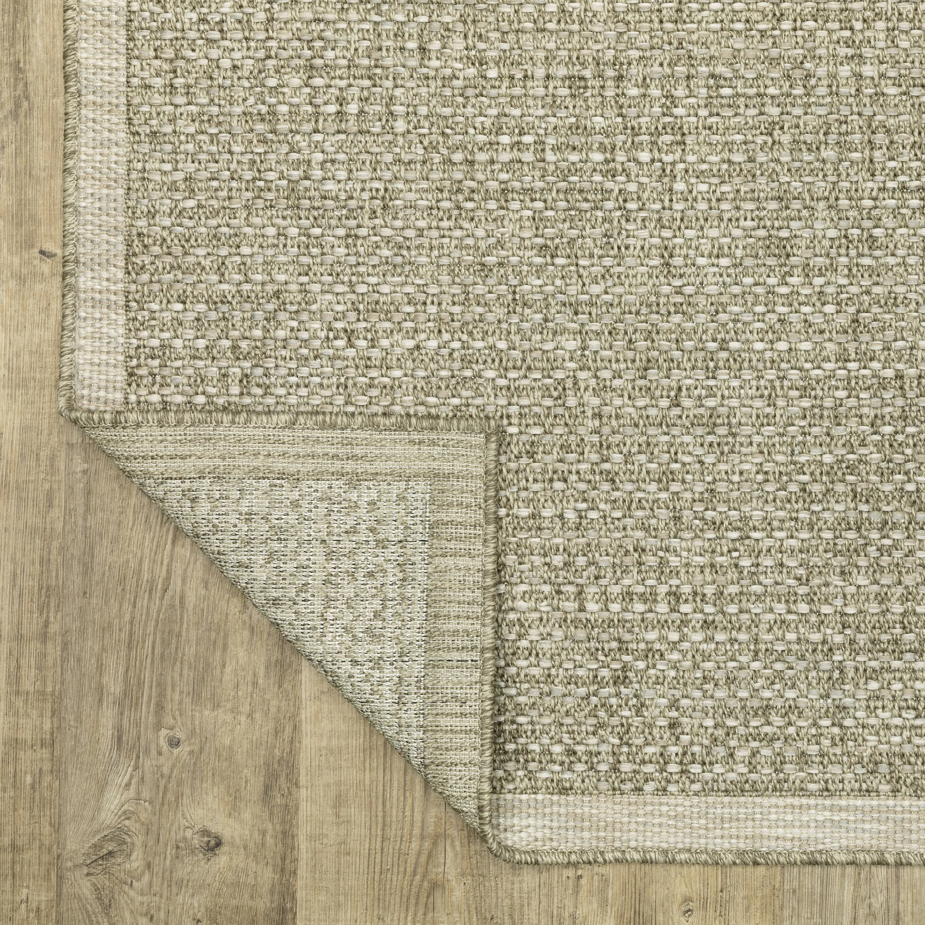 Vista Home Tangelo Textured Solid Tan/Light Brown Performance Rug.