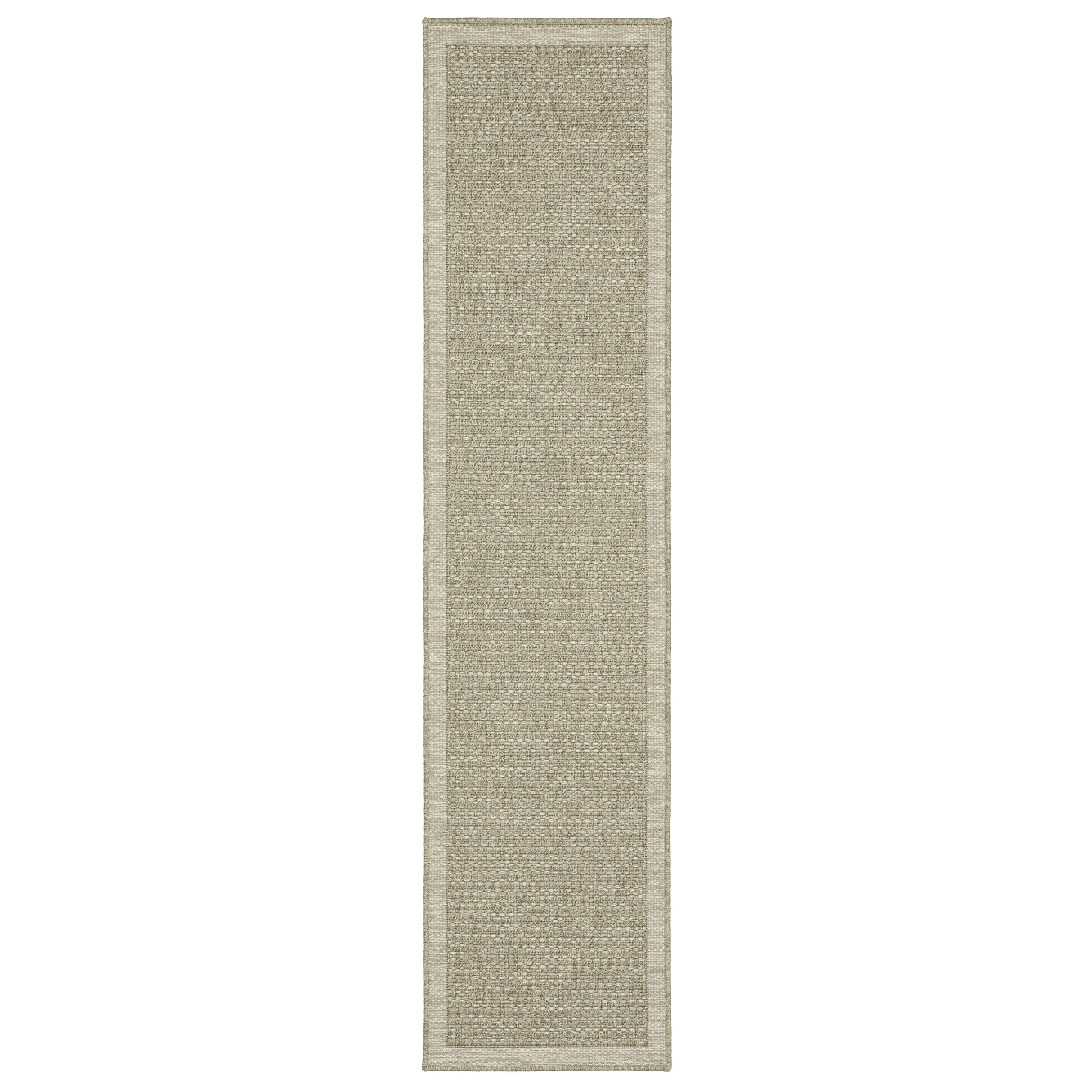 Vista Home Tangelo Textured Solid Tan/Light Brown Performance Rug.