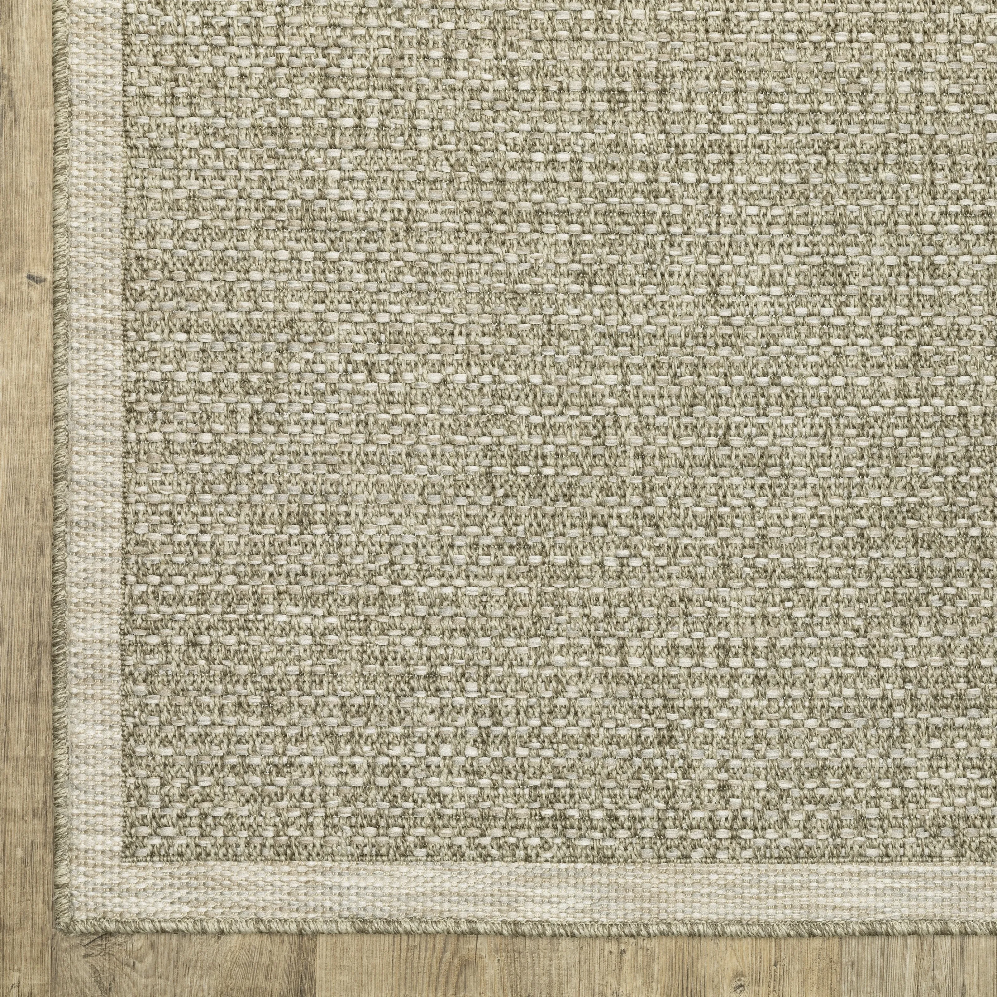 Vista Home Tangelo Textured Solid Tan/Light Brown Performance Rug.