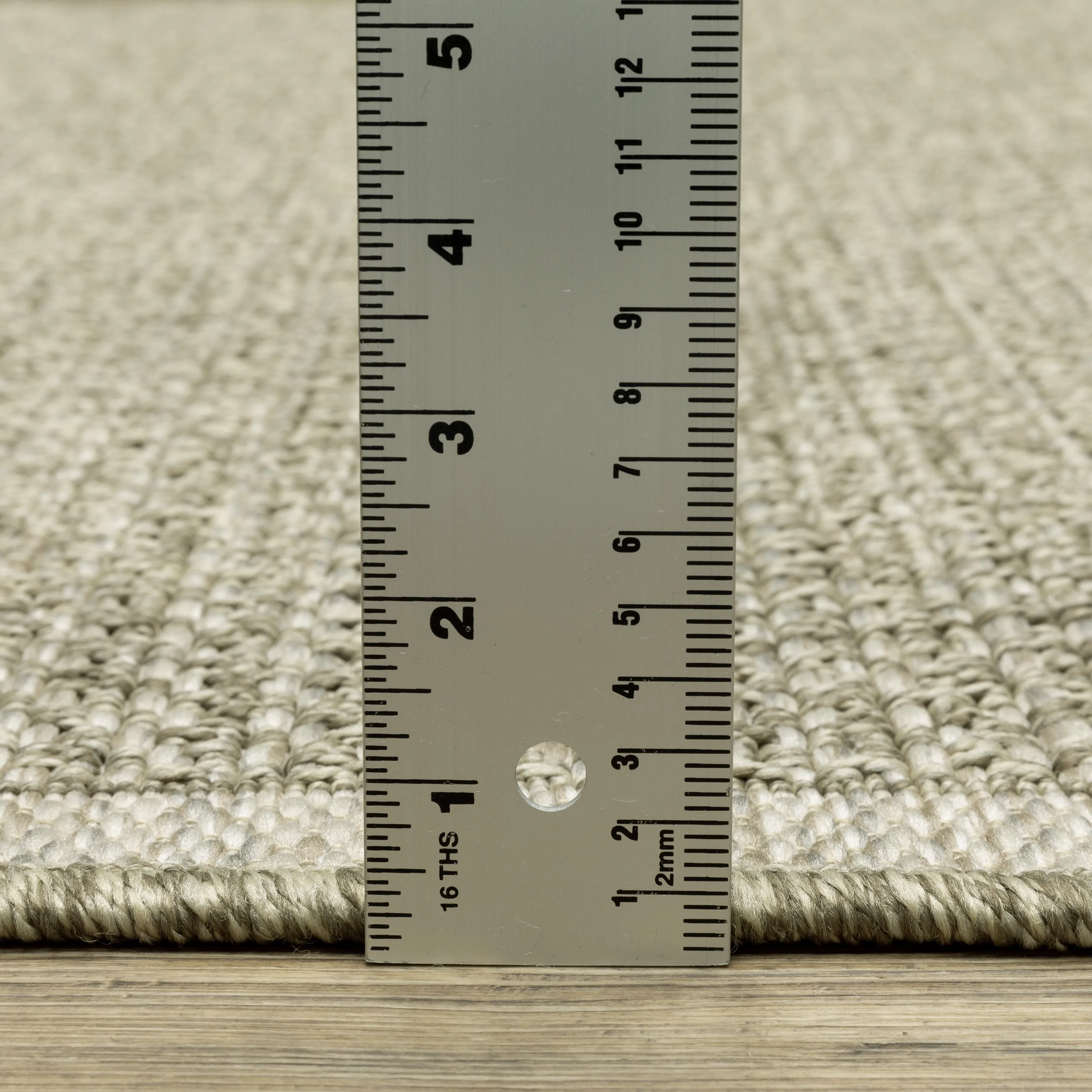 Vista Home Tangelo Textured Solid Tan/Light Brown Performance Rug.
