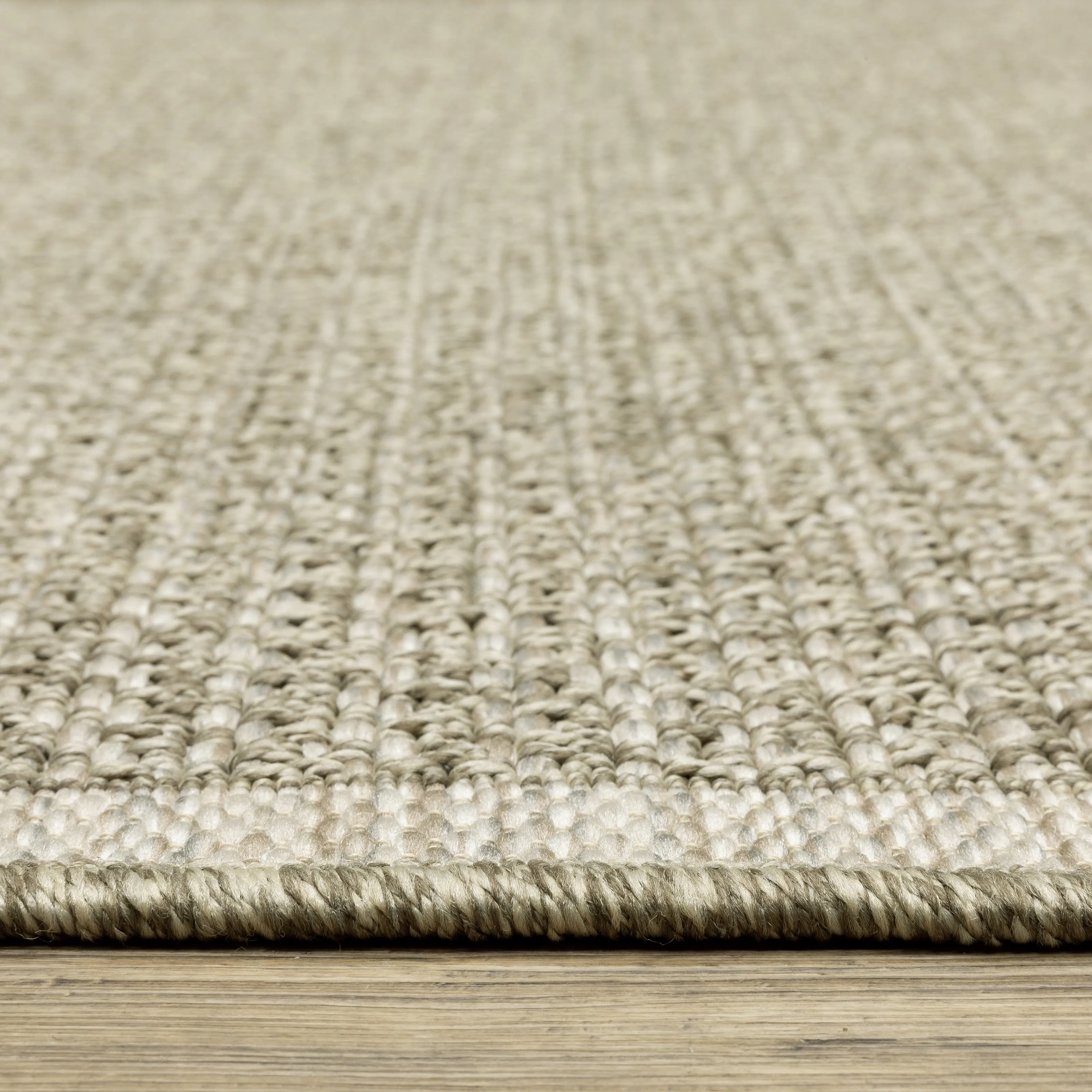 Vista Home Tangelo Textured Solid Tan/Light Brown Performance Rug.