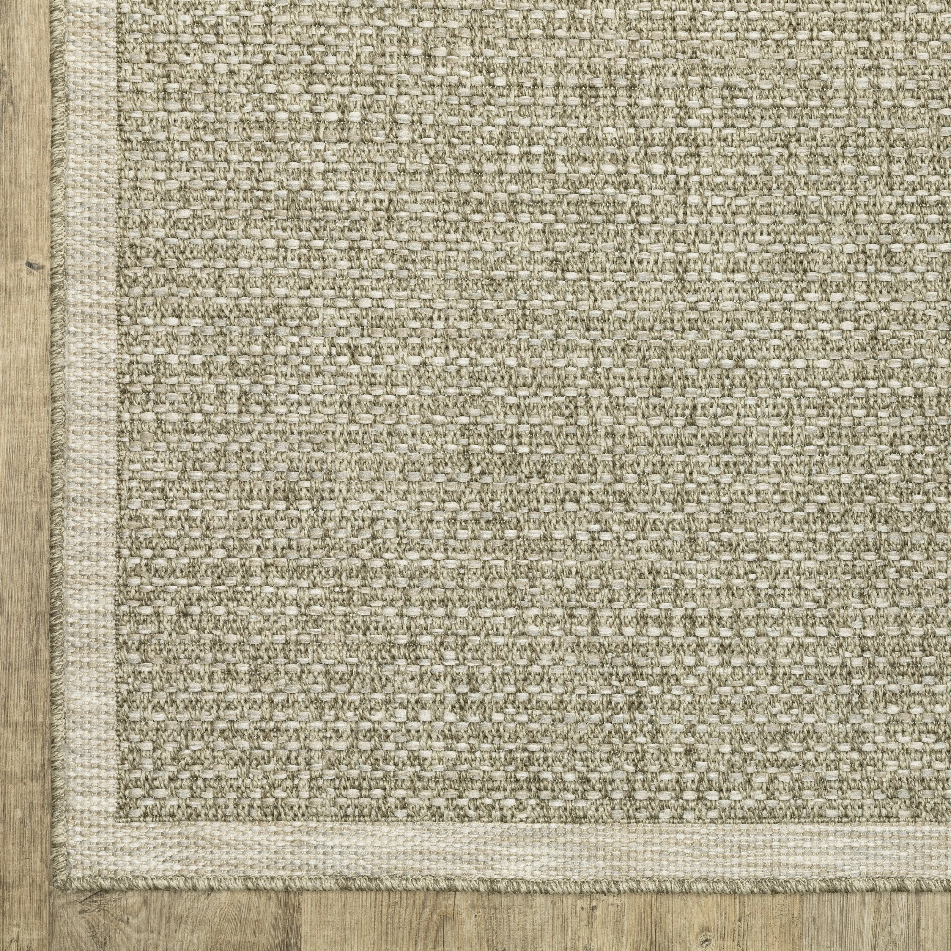 Vista Home Tangelo Textured Solid Tan/Light Brown Performance Rug.