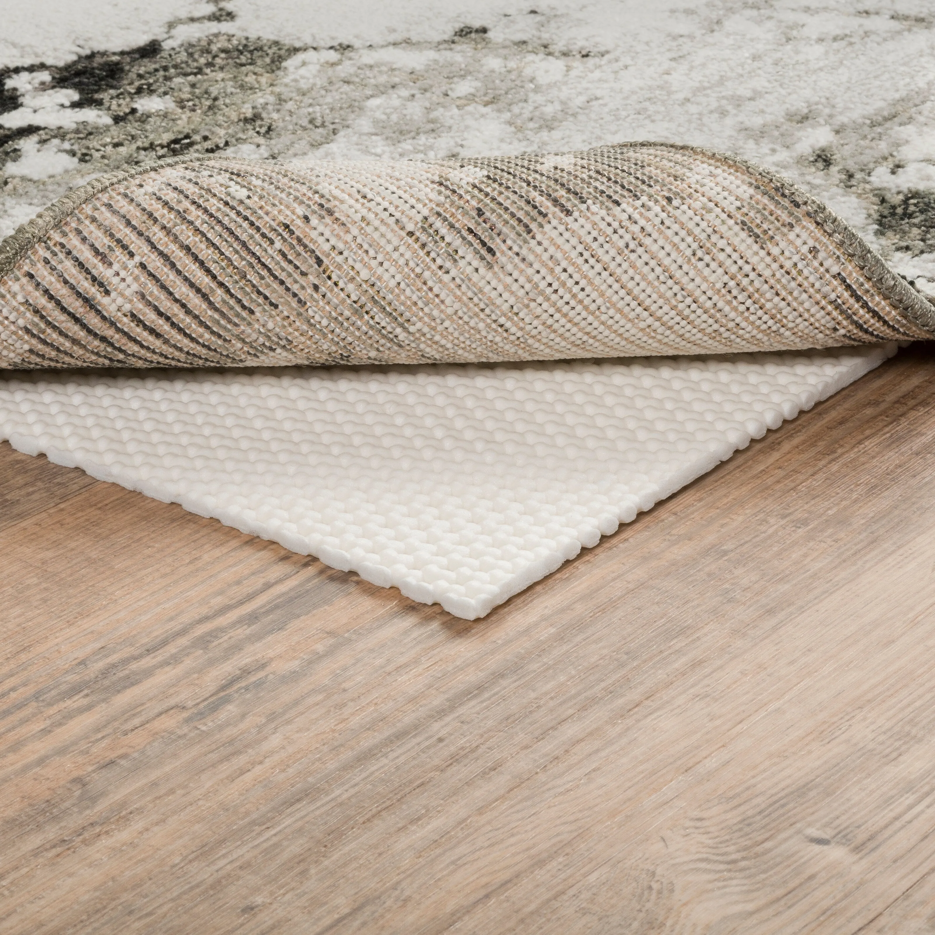 Vista Home Ultra Hold White PVC-coated Knit Polyester Rug Pad - Beige