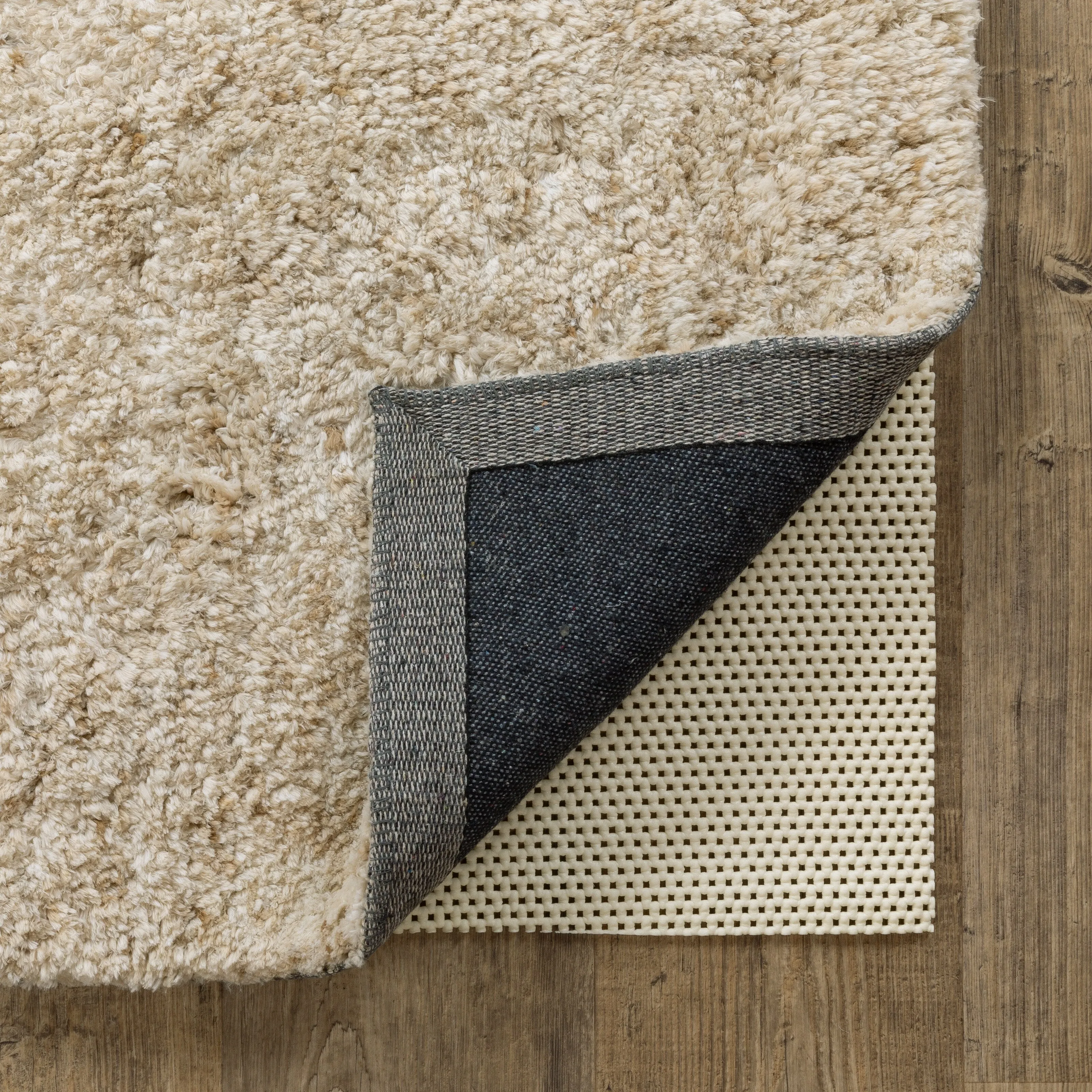 Vista Home Ultra Hold White PVC-coated Knit Polyester Rug Pad - Beige