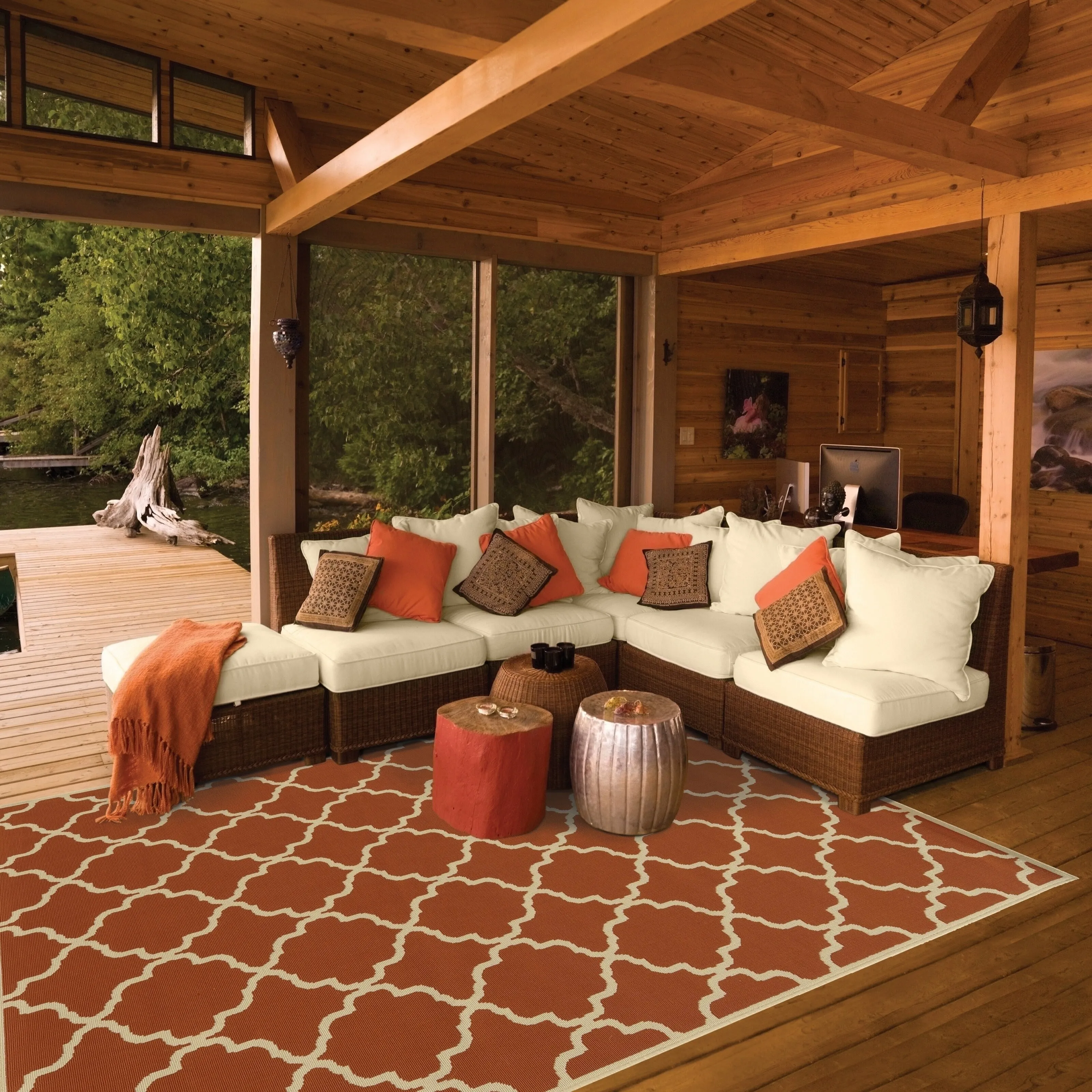 Vista Home Vasby Indoor/ Outdoor Lattice Rug