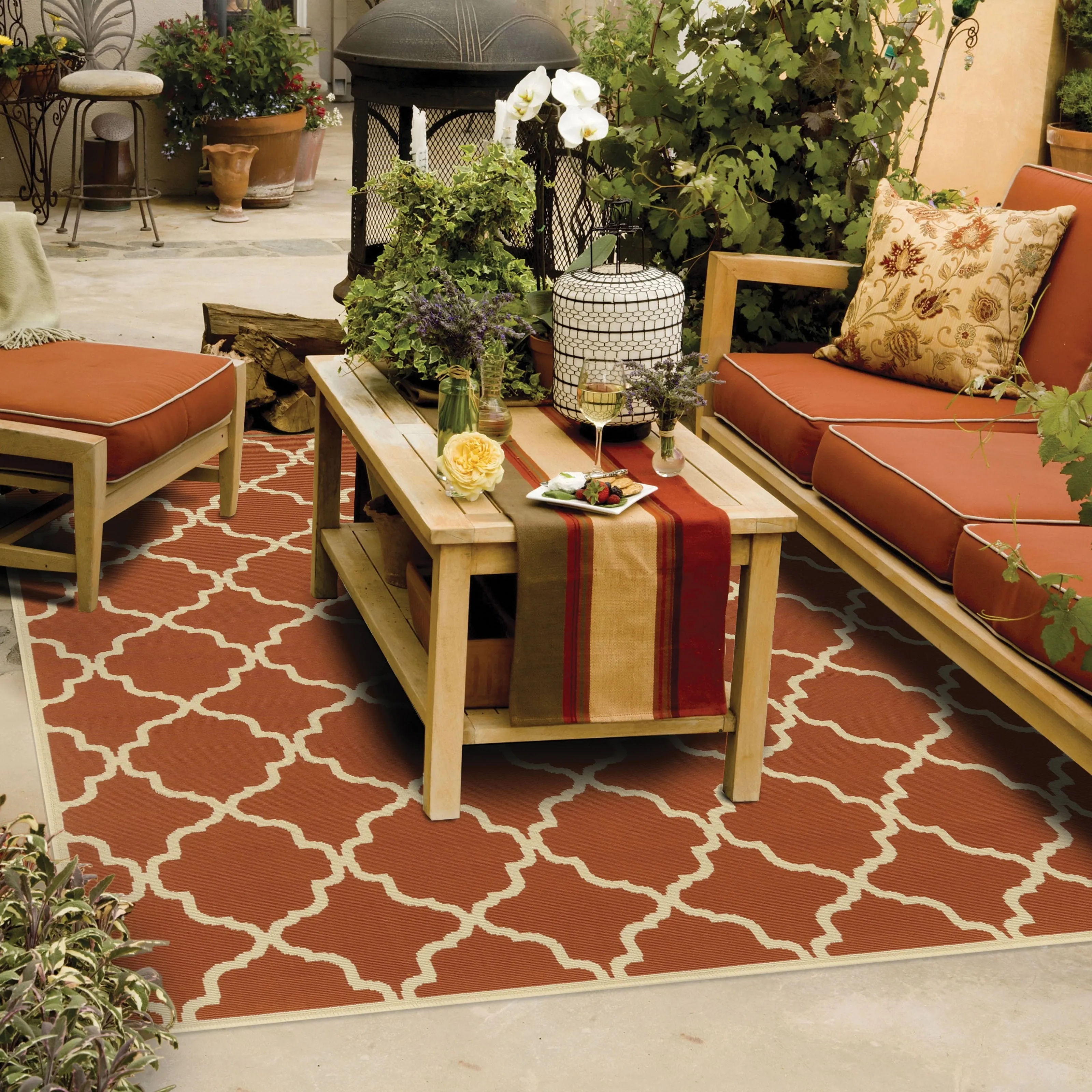 Vista Home Vasby Indoor/ Outdoor Lattice Rug