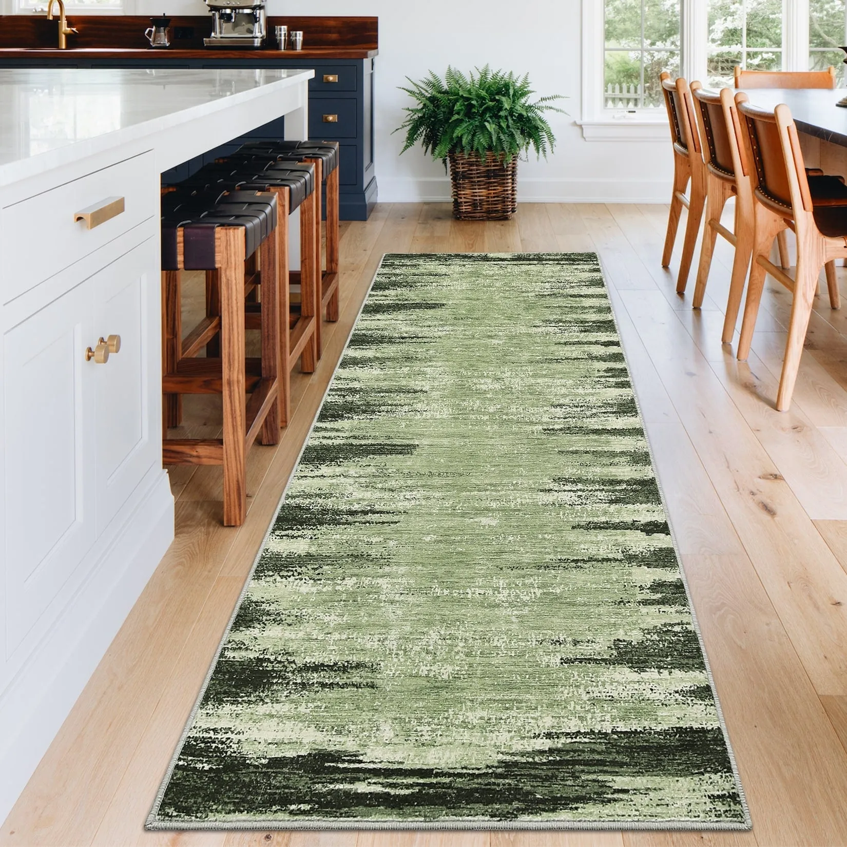 Washable Area Rugs for Living Room Modern Abstract Rug Non Slip Non Shedding Stain Resistant Carpet