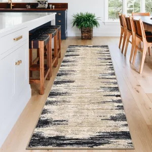 Washable Area Rugs for Living Room Modern Abstract Rug Non Slip Non Shedding Stain Resistant Carpet