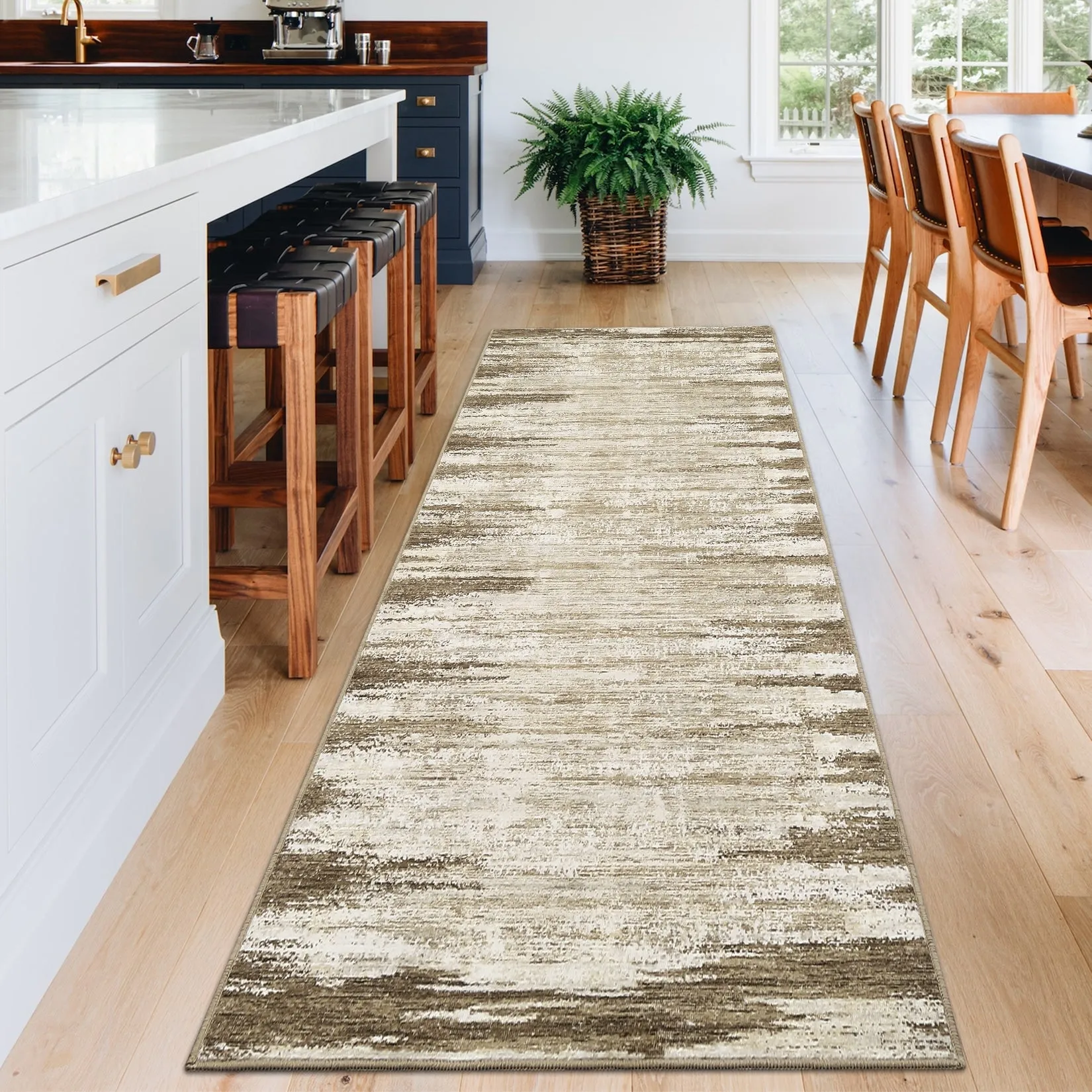 Washable Area Rugs for Living Room Modern Abstract Rug Non Slip Non Shedding Stain Resistant Carpet