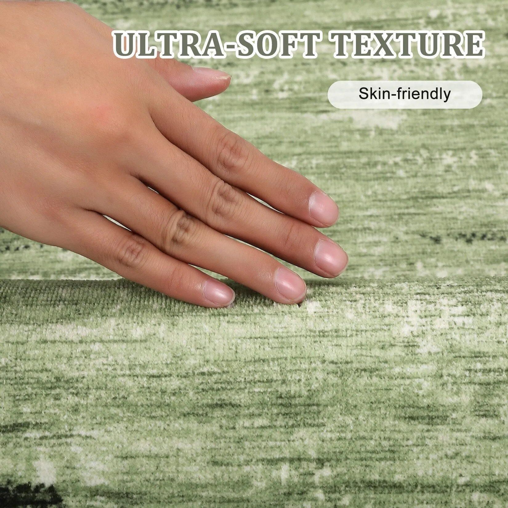 Washable Area Rugs for Living Room Modern Abstract Rug Non Slip Non Shedding Stain Resistant Carpet