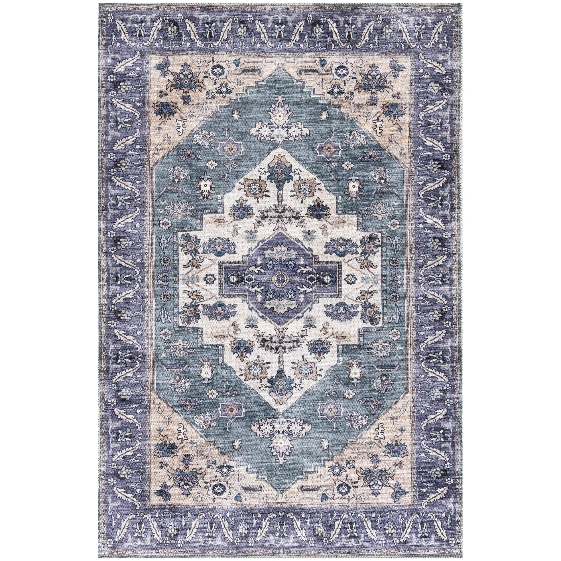 Washable Brilliance Persian Indoor Kitchen & Area Rug