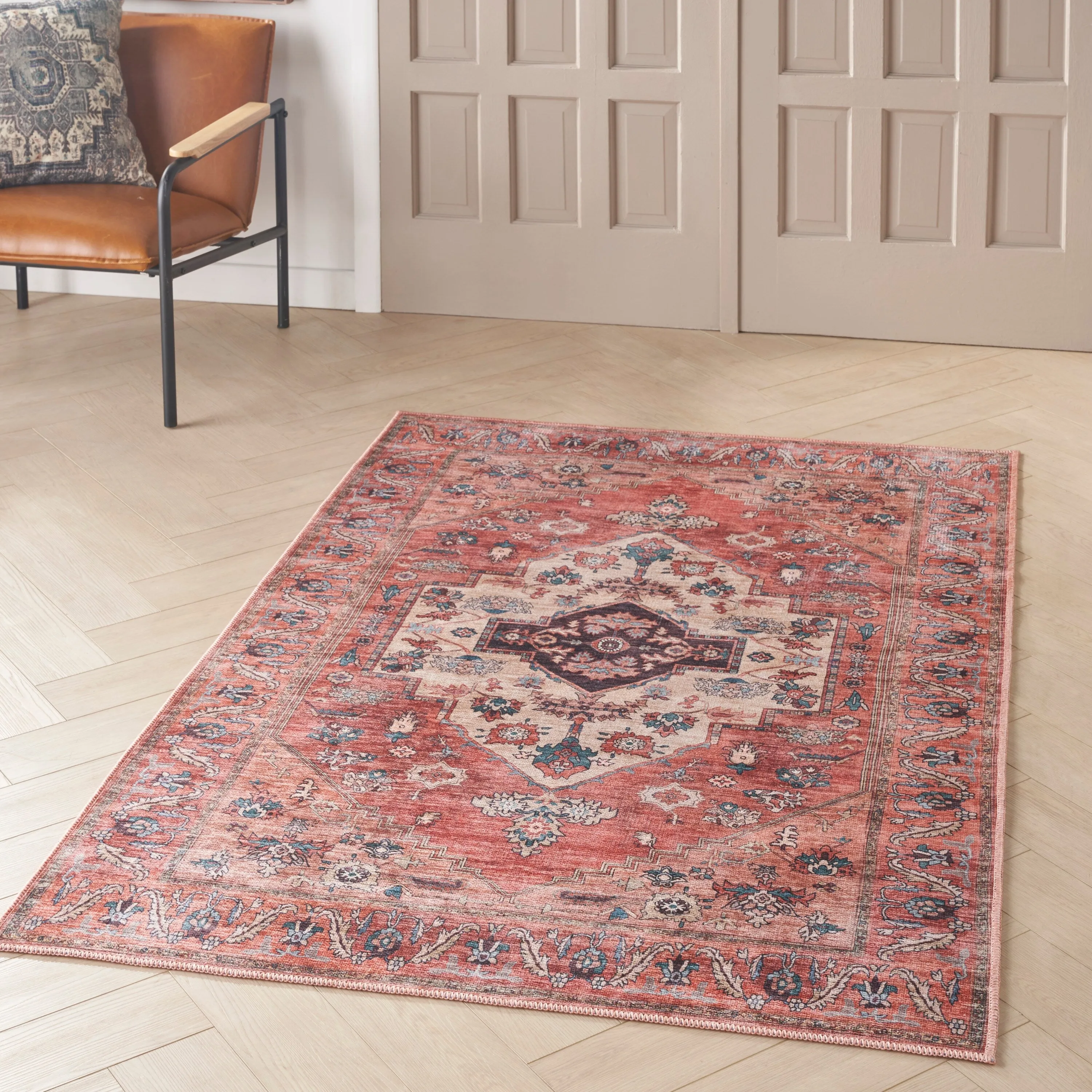 Washable Brilliance Persian Indoor Kitchen & Area Rug