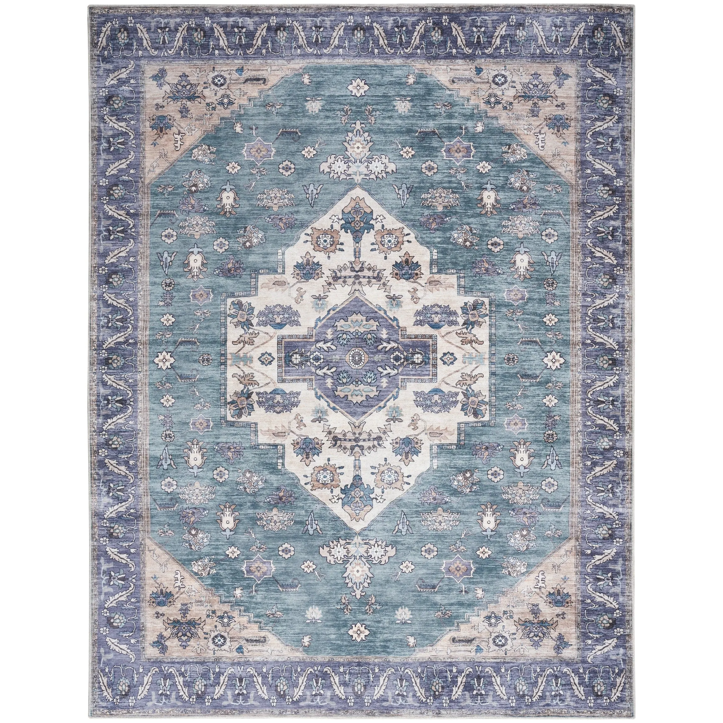Washable Brilliance Persian Indoor Kitchen & Area Rug