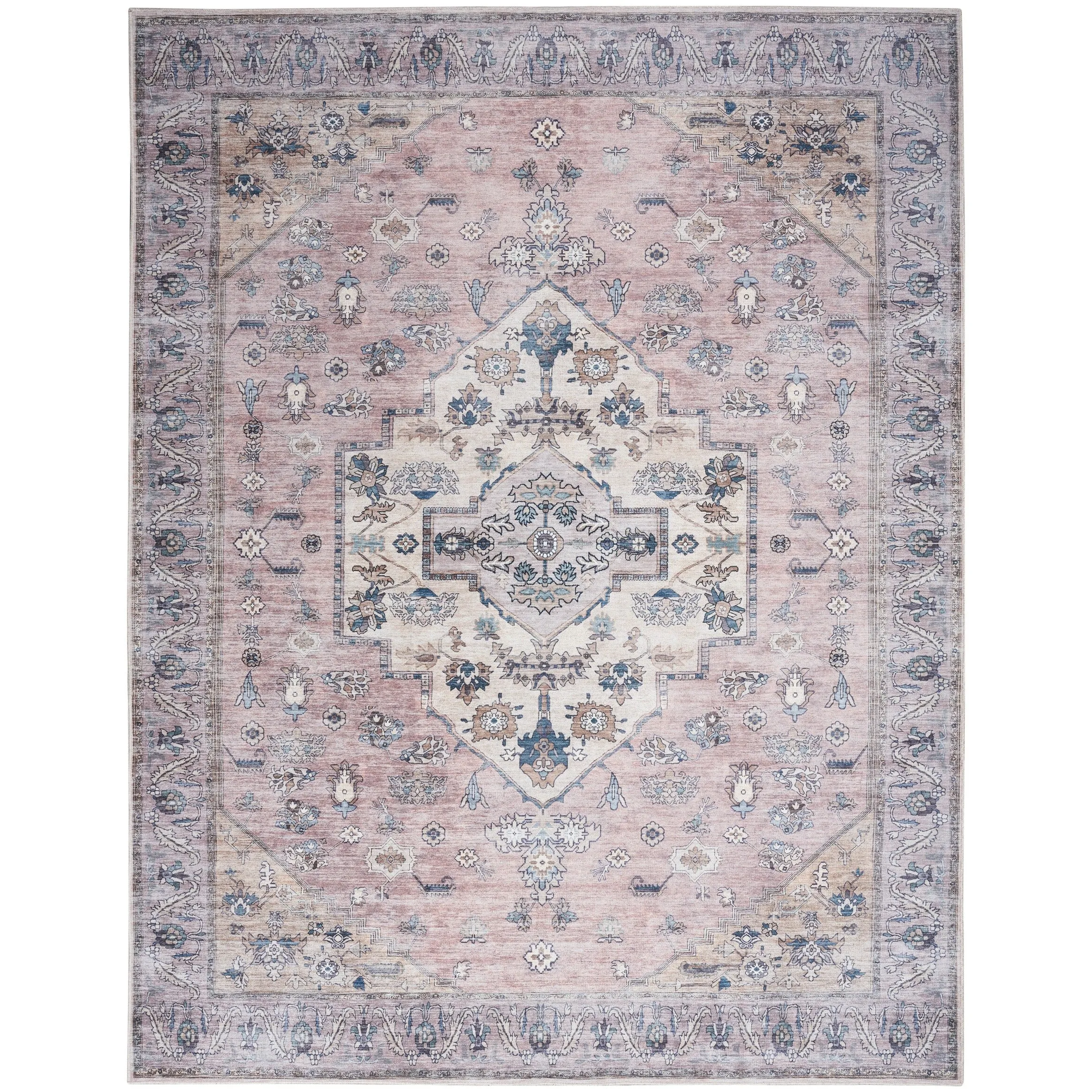 Washable Brilliance Persian Indoor Kitchen & Area Rug