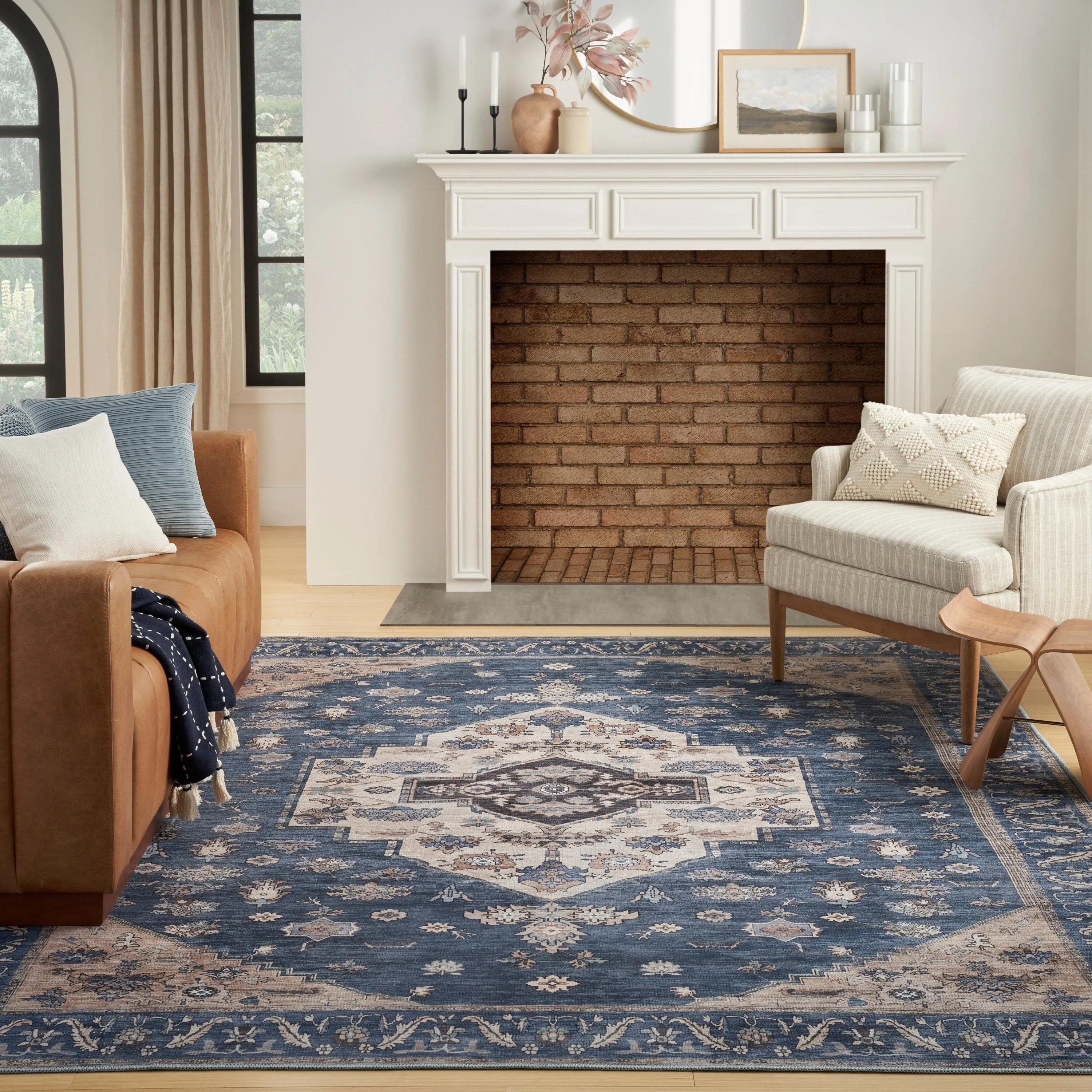 Washable Brilliance Persian Indoor Kitchen & Area Rug