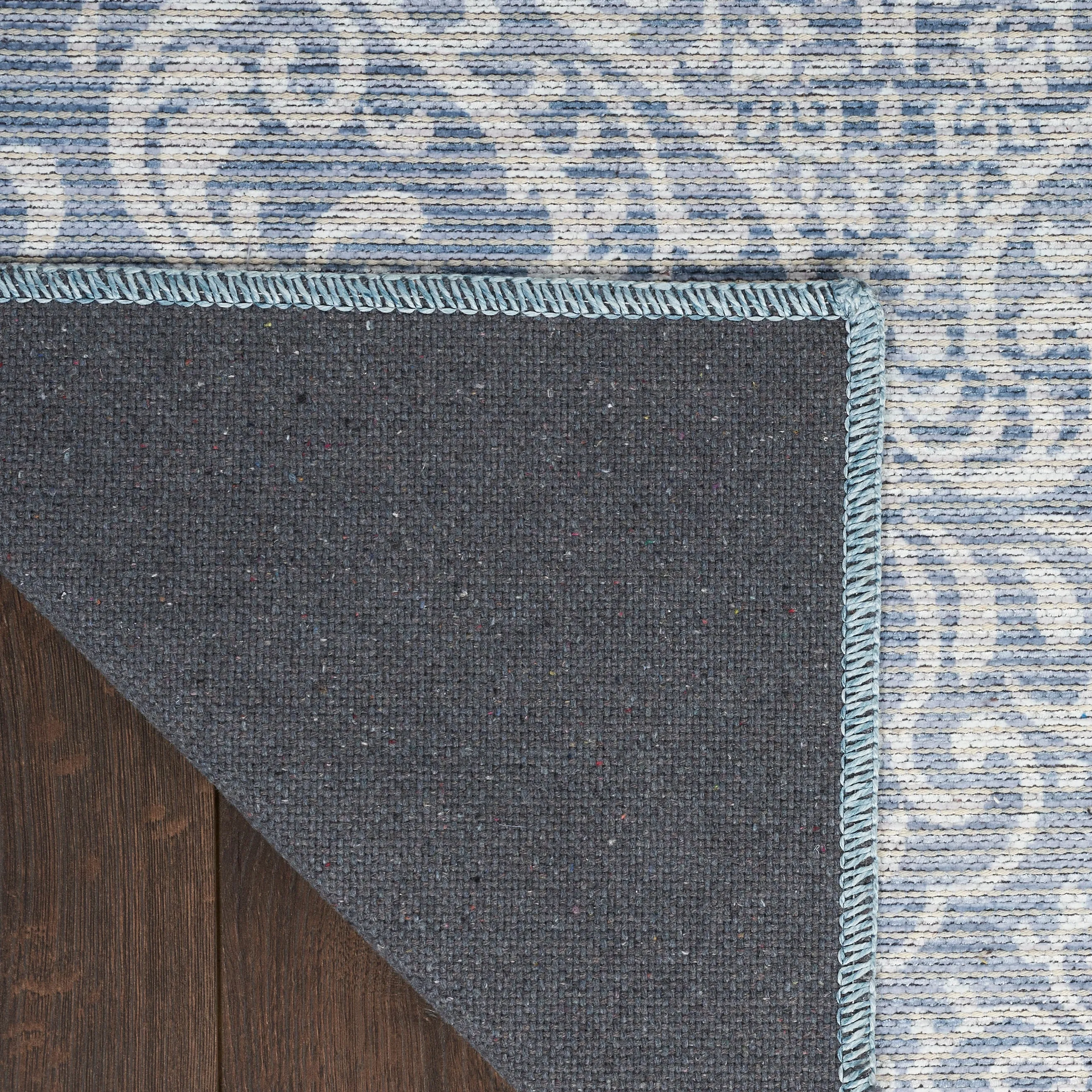 Waverly Machine Washable Botanical Damask Area Rug