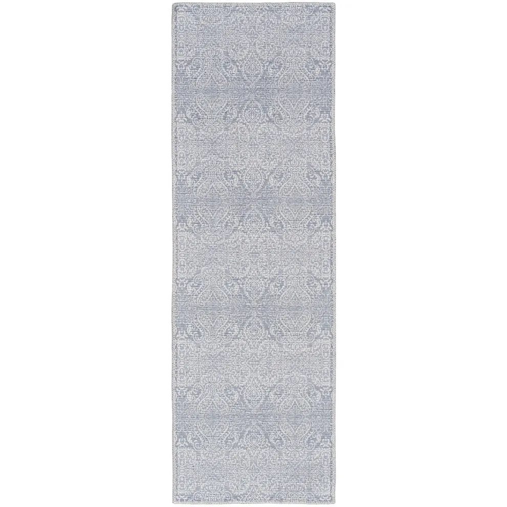 Waverly Machine Washable Botanical Damask Area Rug