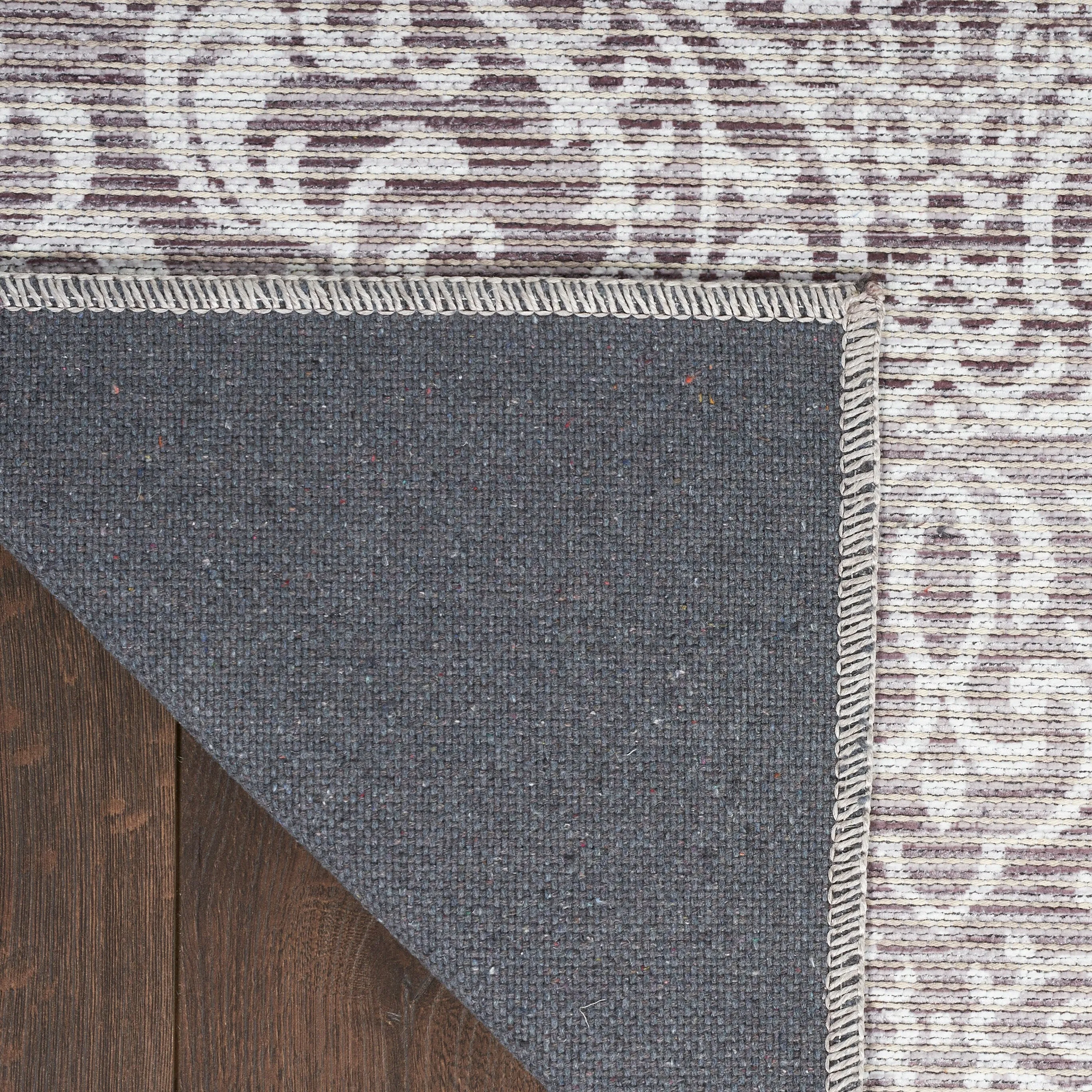 Waverly Machine Washable Botanical Damask Area Rug