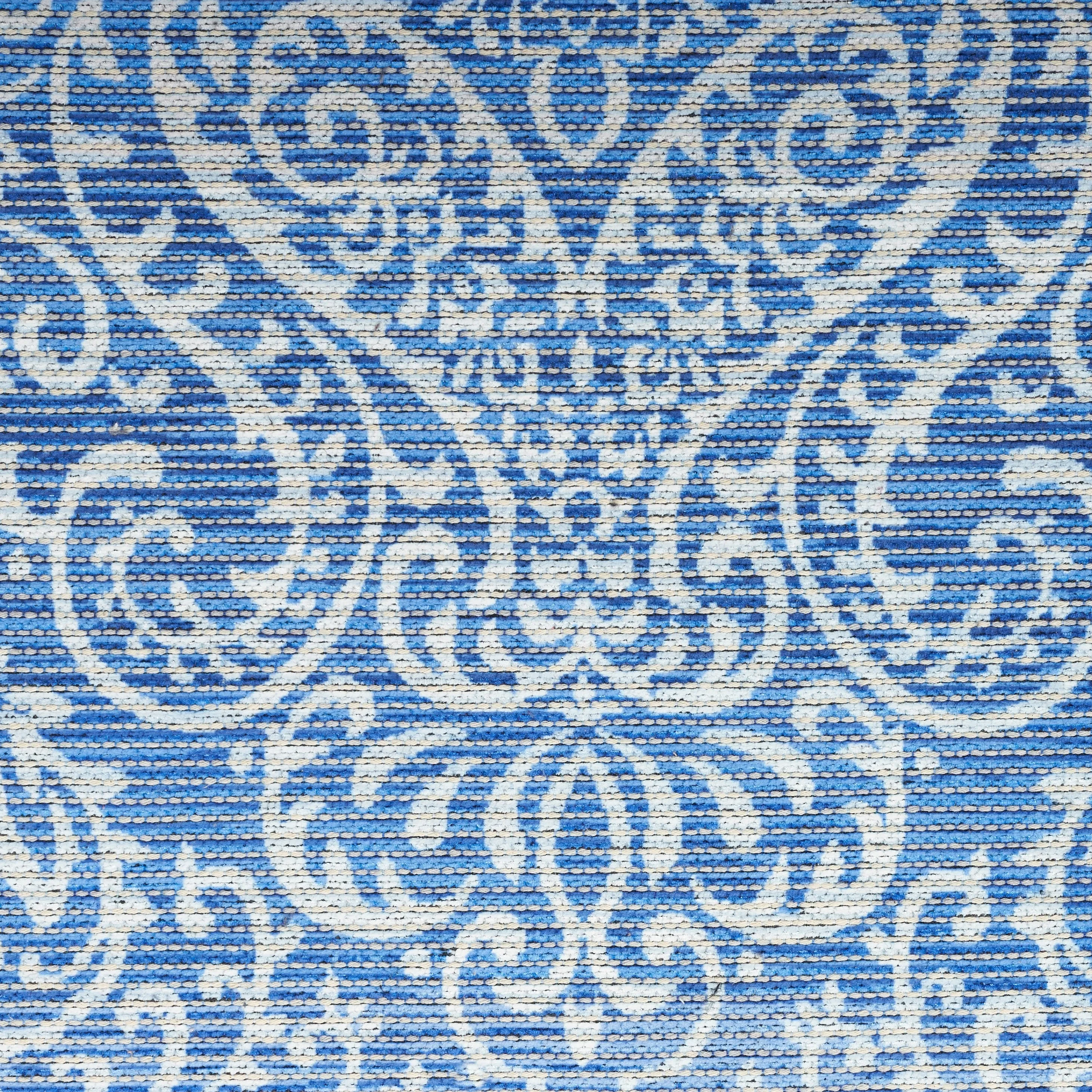 Waverly Machine Washable Botanical Damask Area Rug