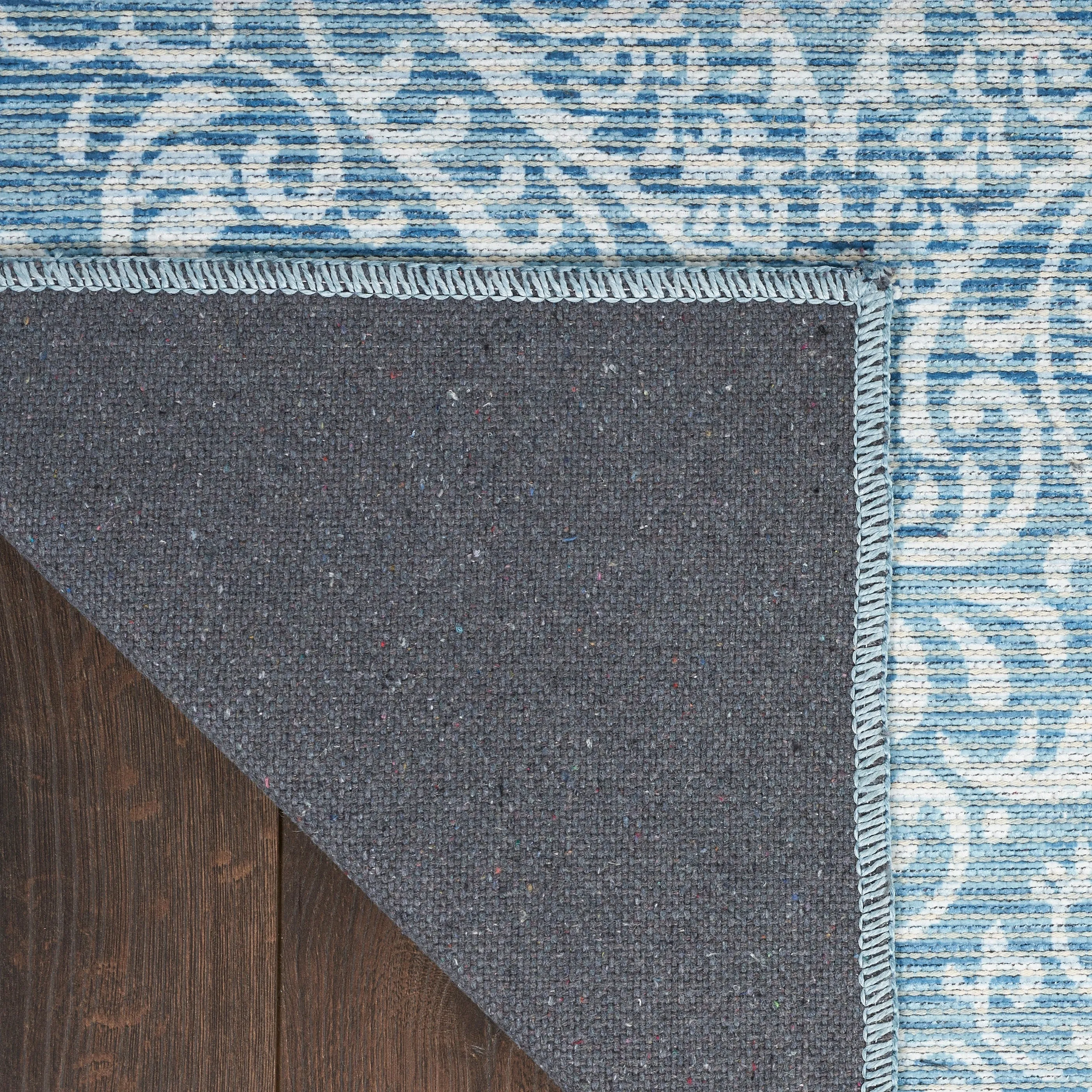 Waverly Machine Washable Botanical Damask Area Rug