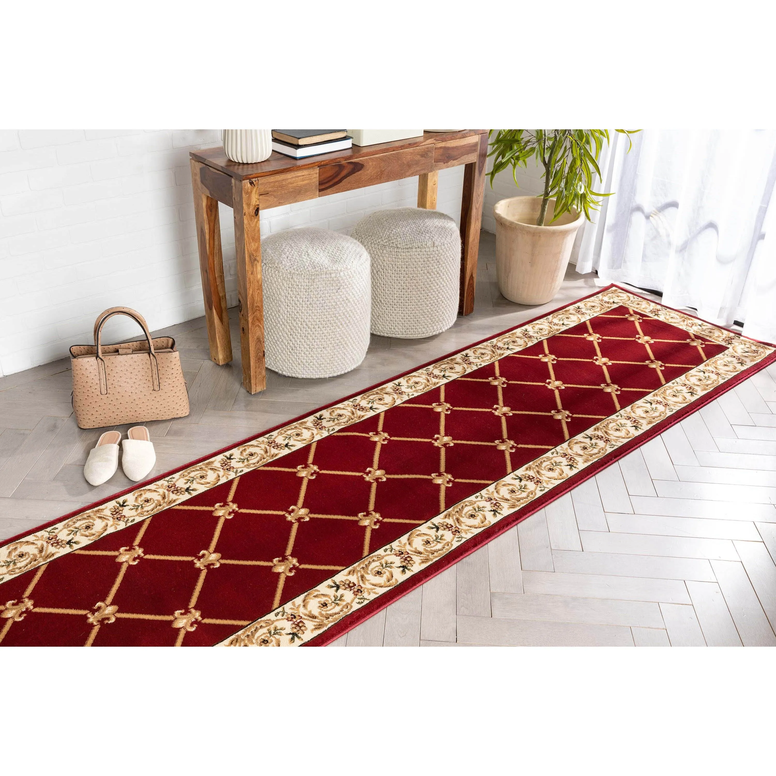 Well Woven Agra Royal Trellis Oversized Runner Rug