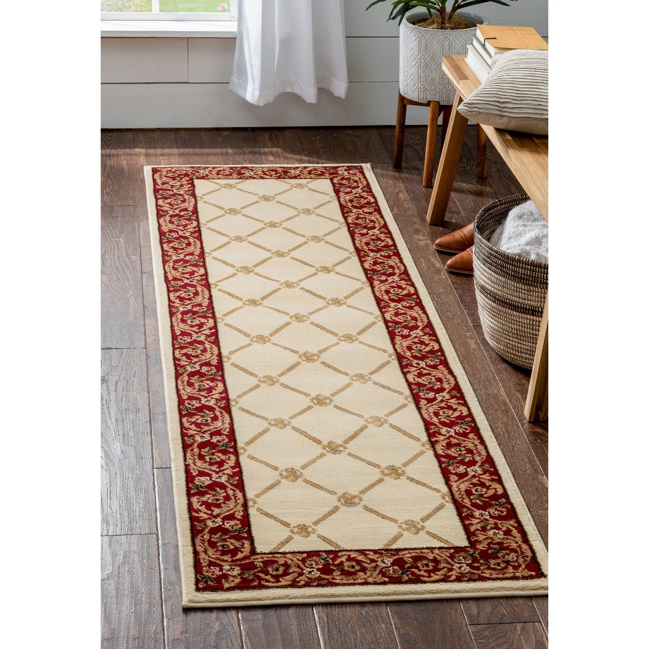 Well Woven Agra Royal Trellis Oversized Runner Rug