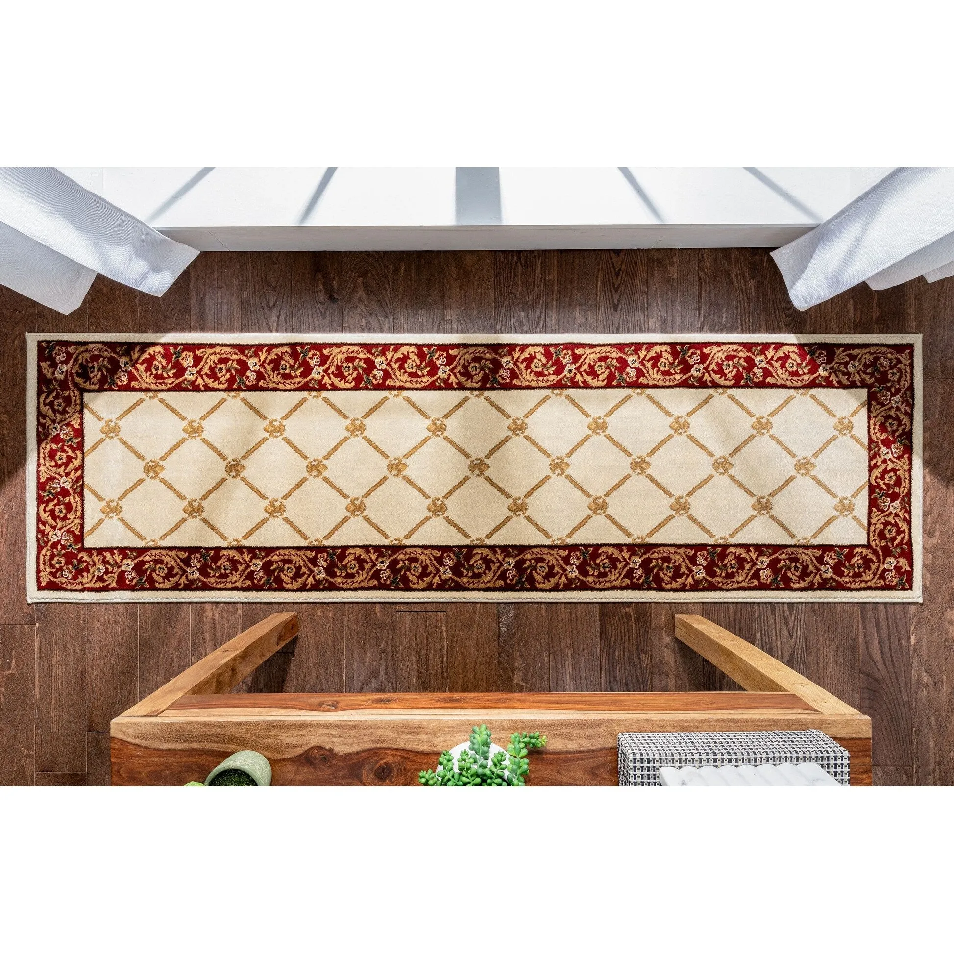 Well Woven Agra Royal Trellis Oversized Runner Rug