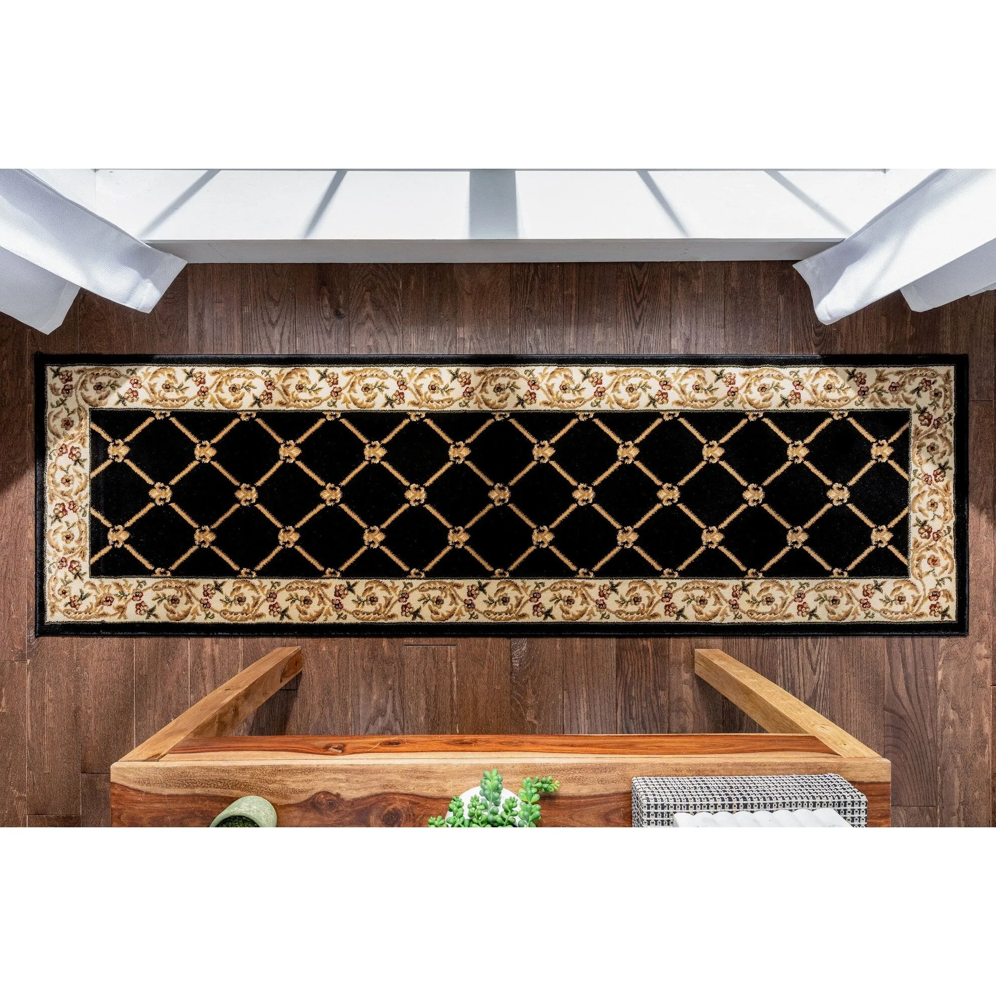 Well Woven Agra Royal Trellis Oversized Runner Rug