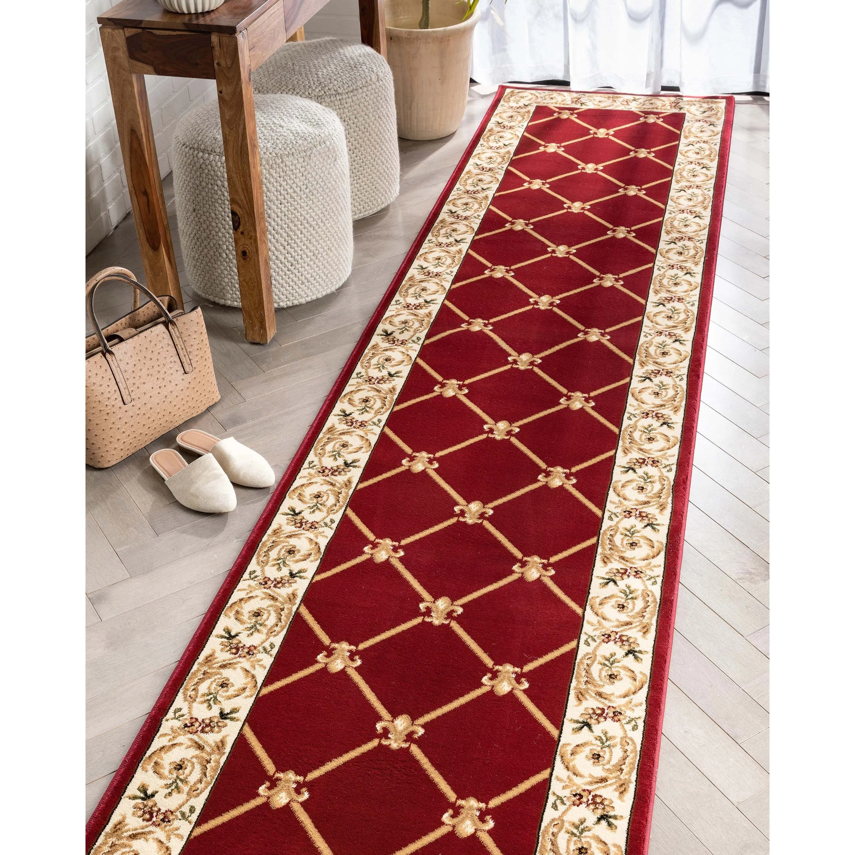 Well Woven Agra Royal Trellis Oversized Runner Rug