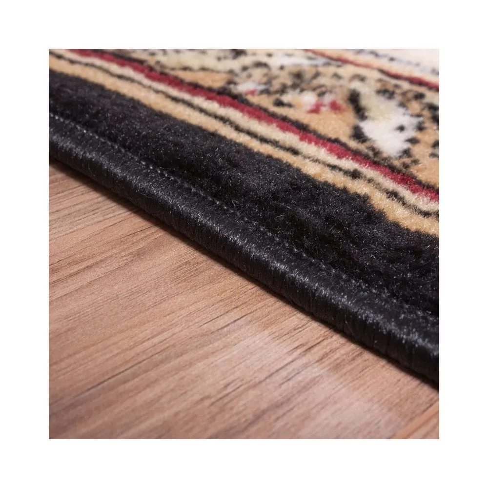 Well Woven Eastgate Traditional French Country Aubusson Black Area Rug - 8'2 x 9'10
