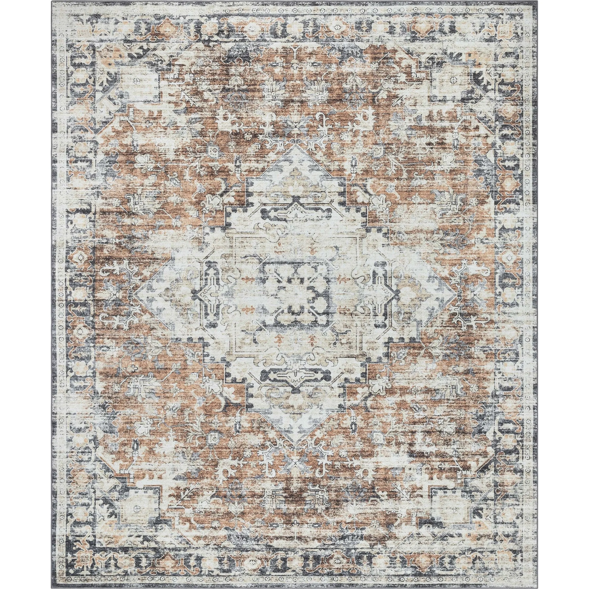 Well Woven Elle Basics Rendezvous Vintage Medallion Washable Rug