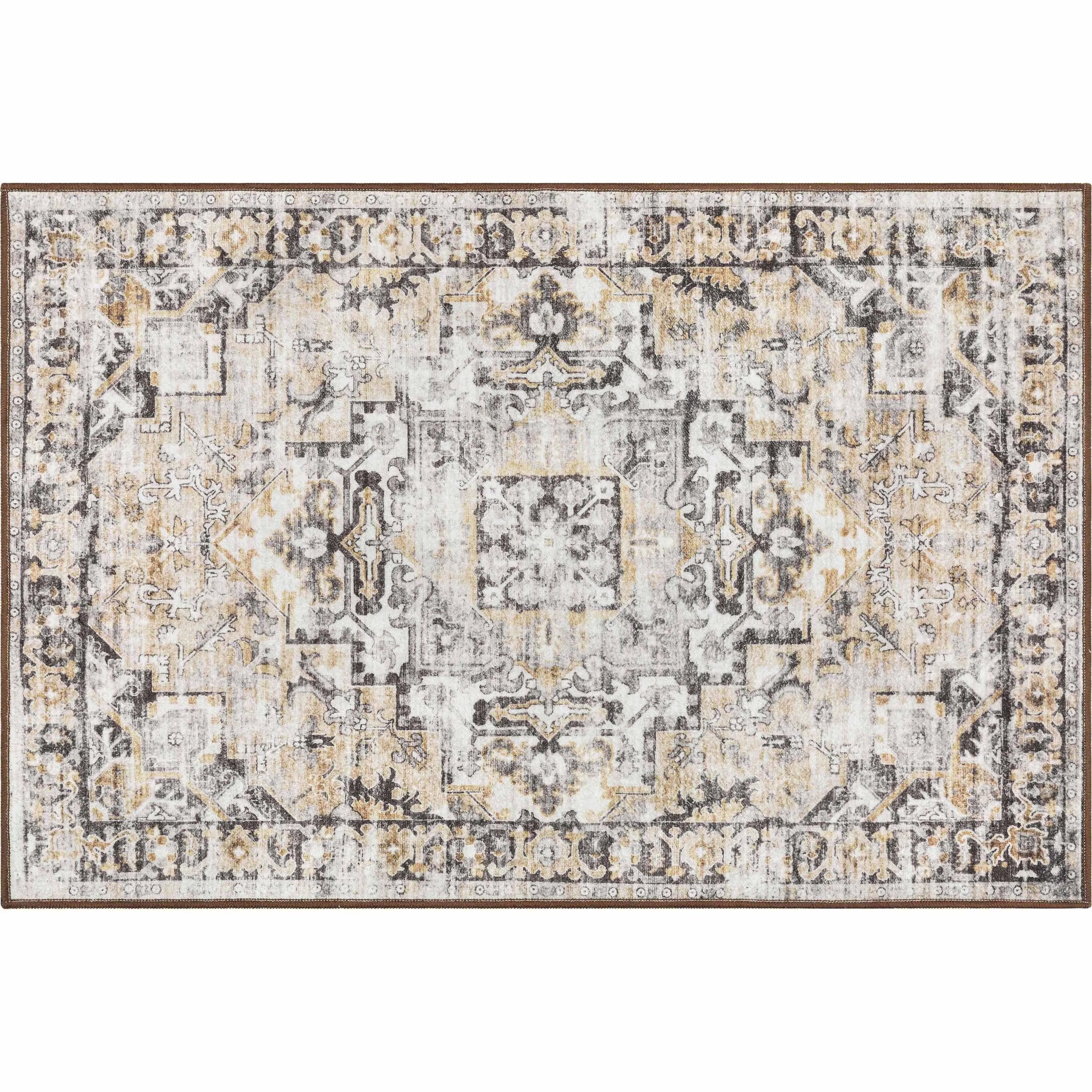 Well Woven Elle Basics Rendezvous Vintage Medallion Washable Rug