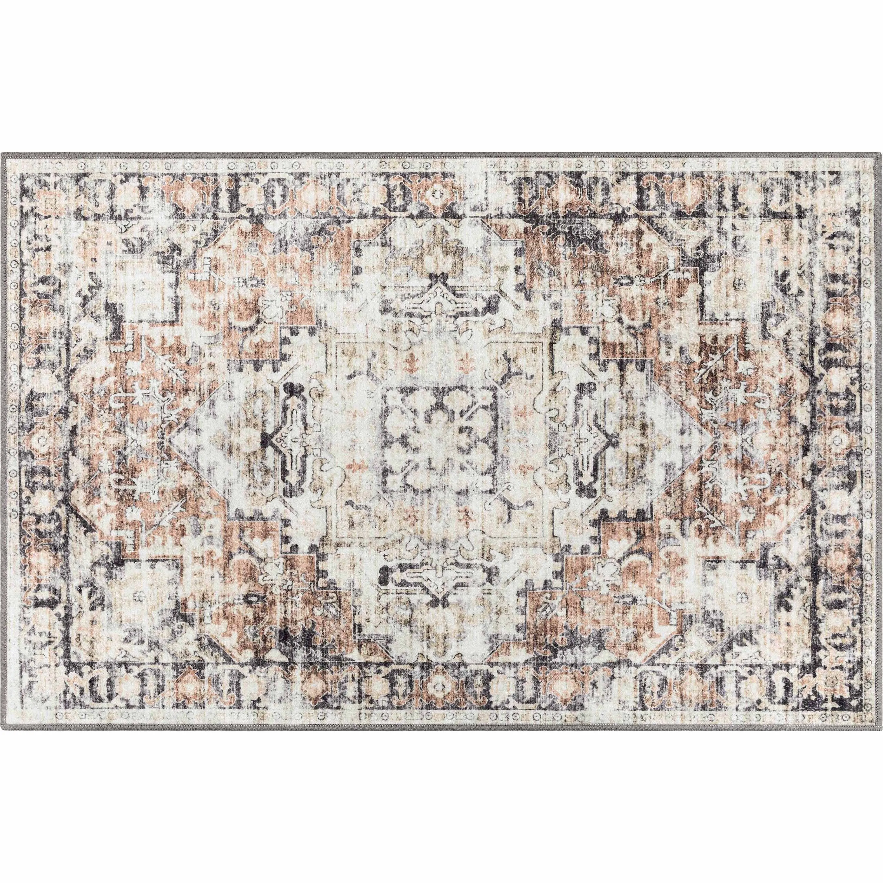 Well Woven Elle Basics Rendezvous Vintage Medallion Washable Rug