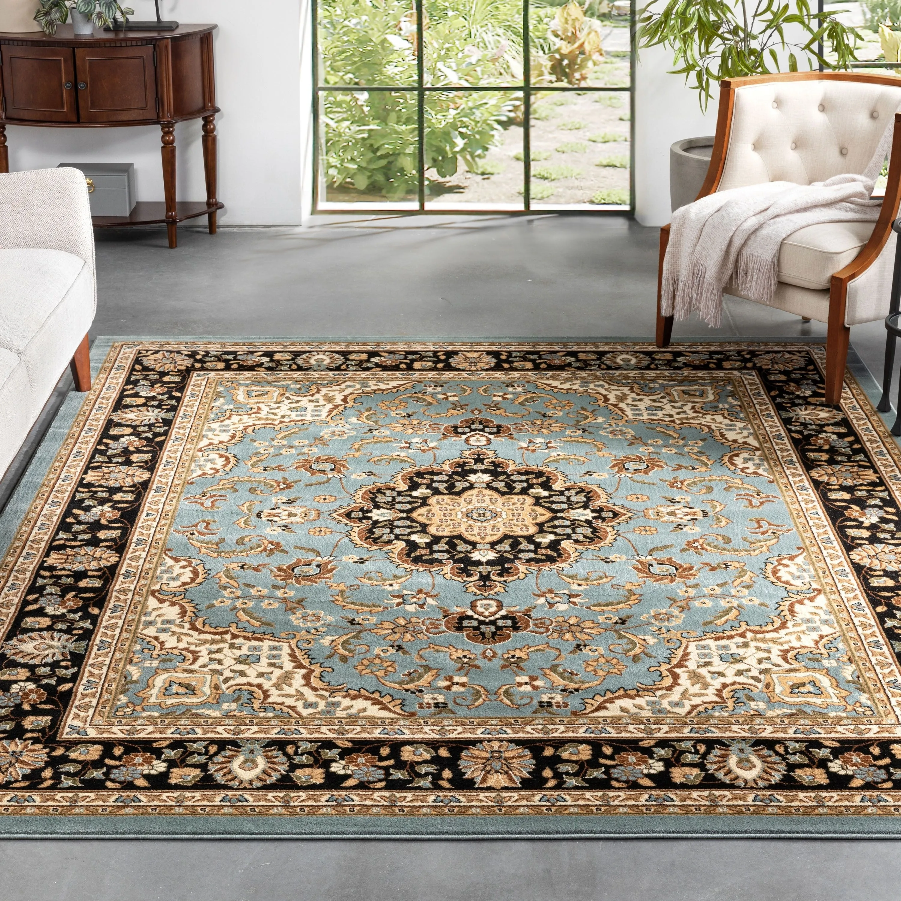 Well Woven Gwalia Traditional Persian Medallion Area Rug - 9'3 x 12'6 - 9'3 x 12'6