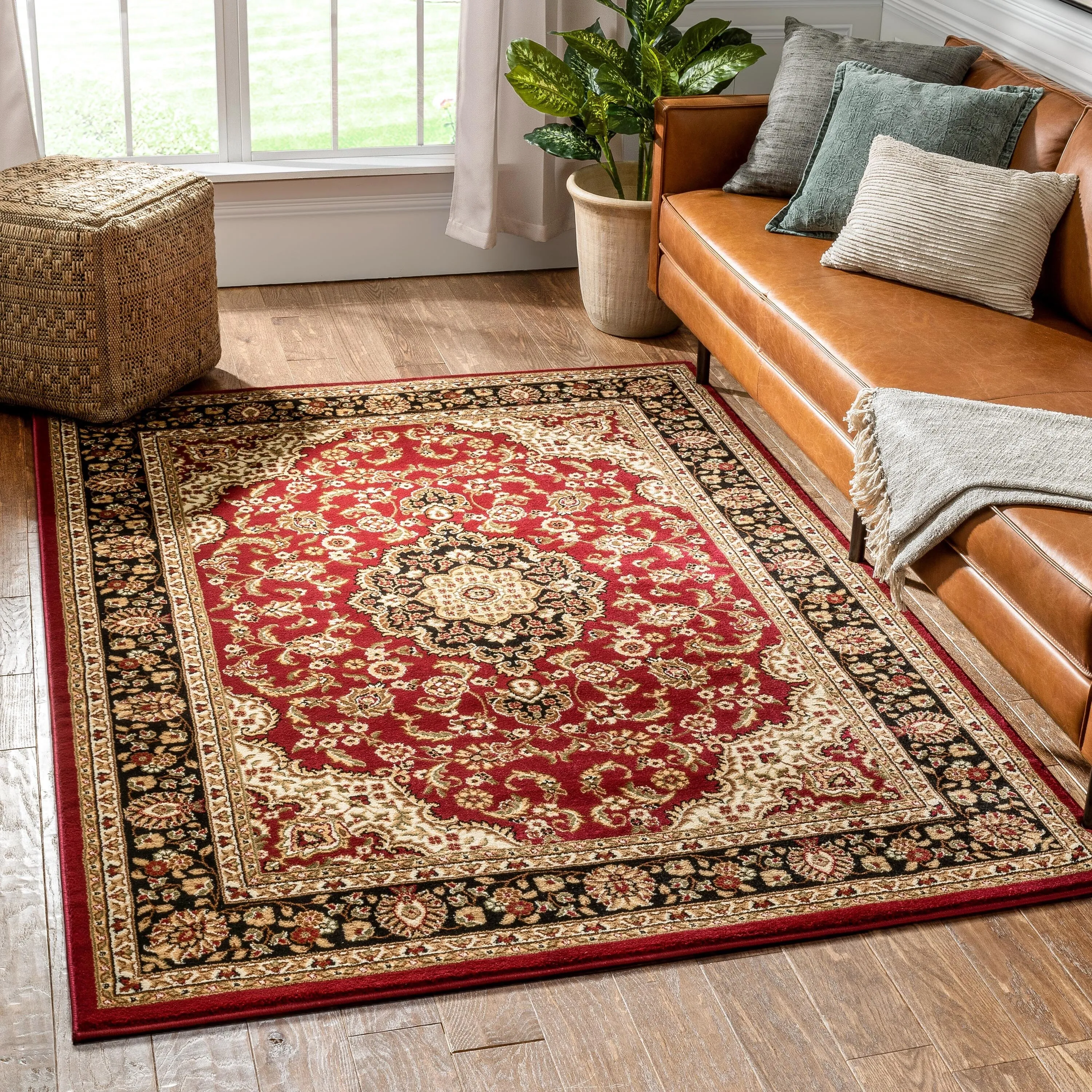 Well Woven Gwalia Traditional Persian Medallion Area Rug - 9'3 x 12'6 - 9'3 x 12'6