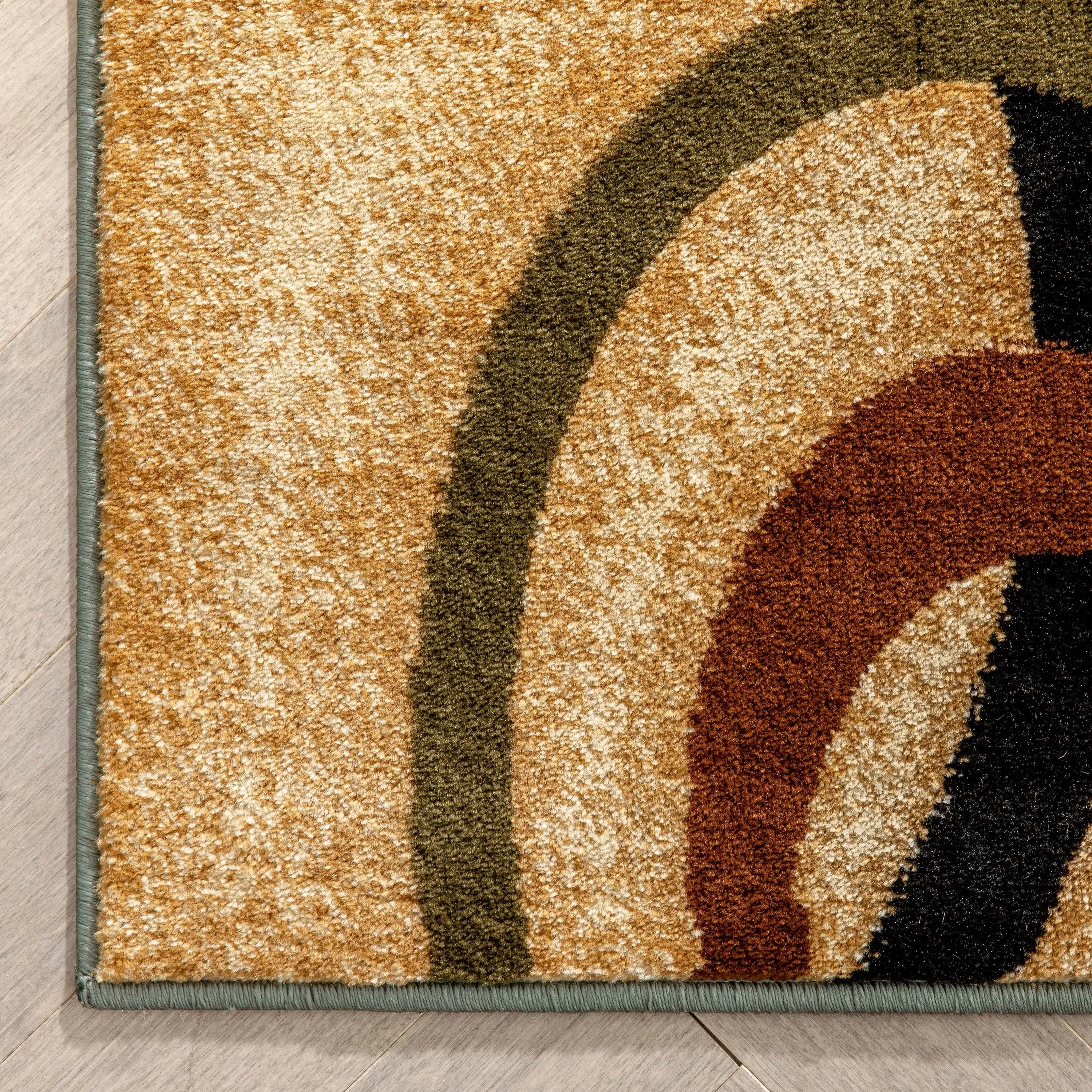 Well Woven Modern Geometric Abstract Shapes Red Oversized Runner Rug - 2'7 x 10'