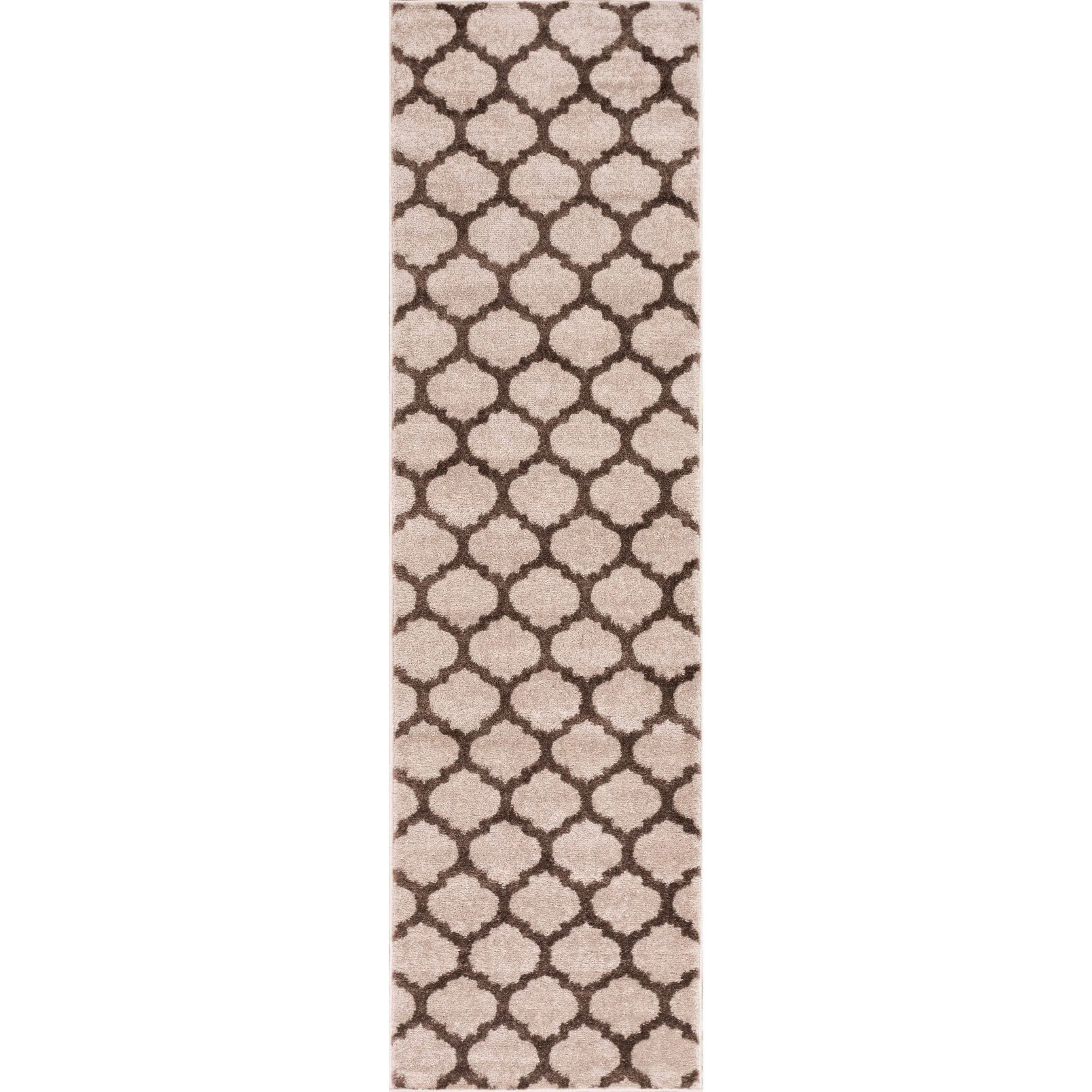 Well Woven Modern Trellis Lines Runner Rug - 2' x 7'3