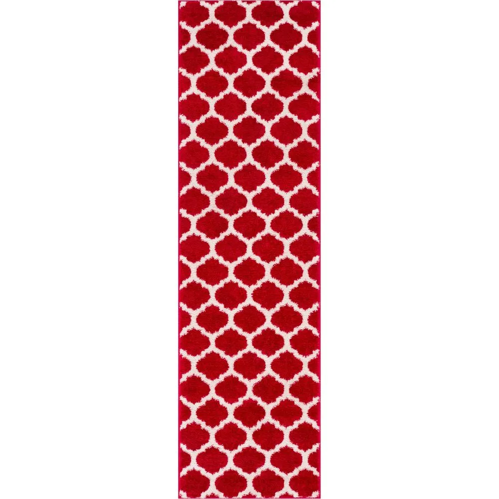 Well Woven Modern Trellis Lines Runner Rug - 2' x 7'3