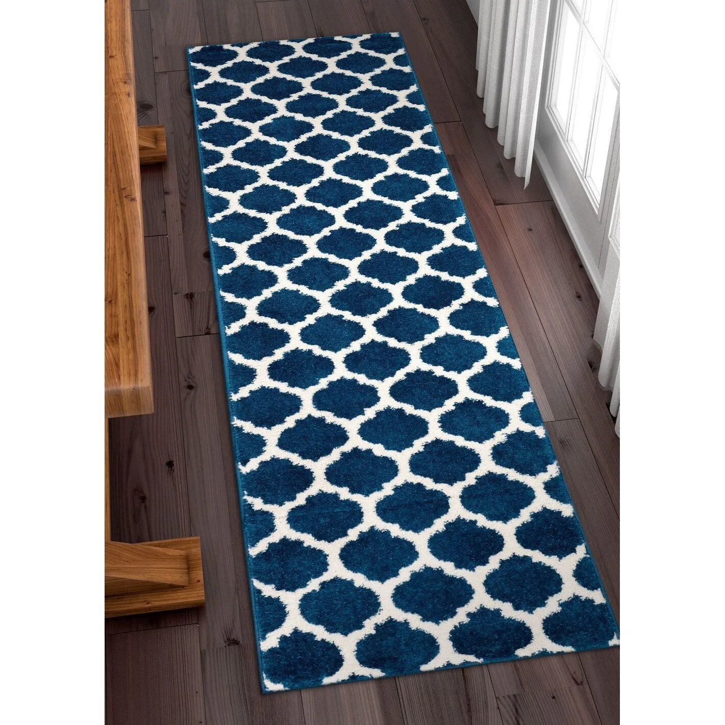 Well Woven Modern Trellis Lines Runner Rug - 2' x 7'3