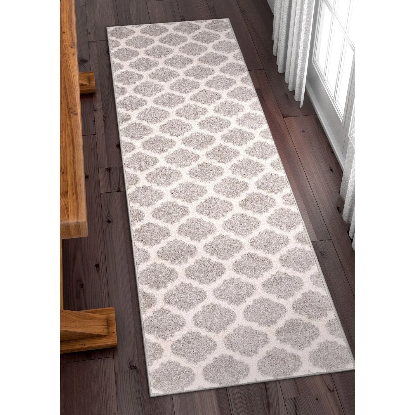 Well Woven Modern Trellis Lines Runner Rug - 2' x 7'3